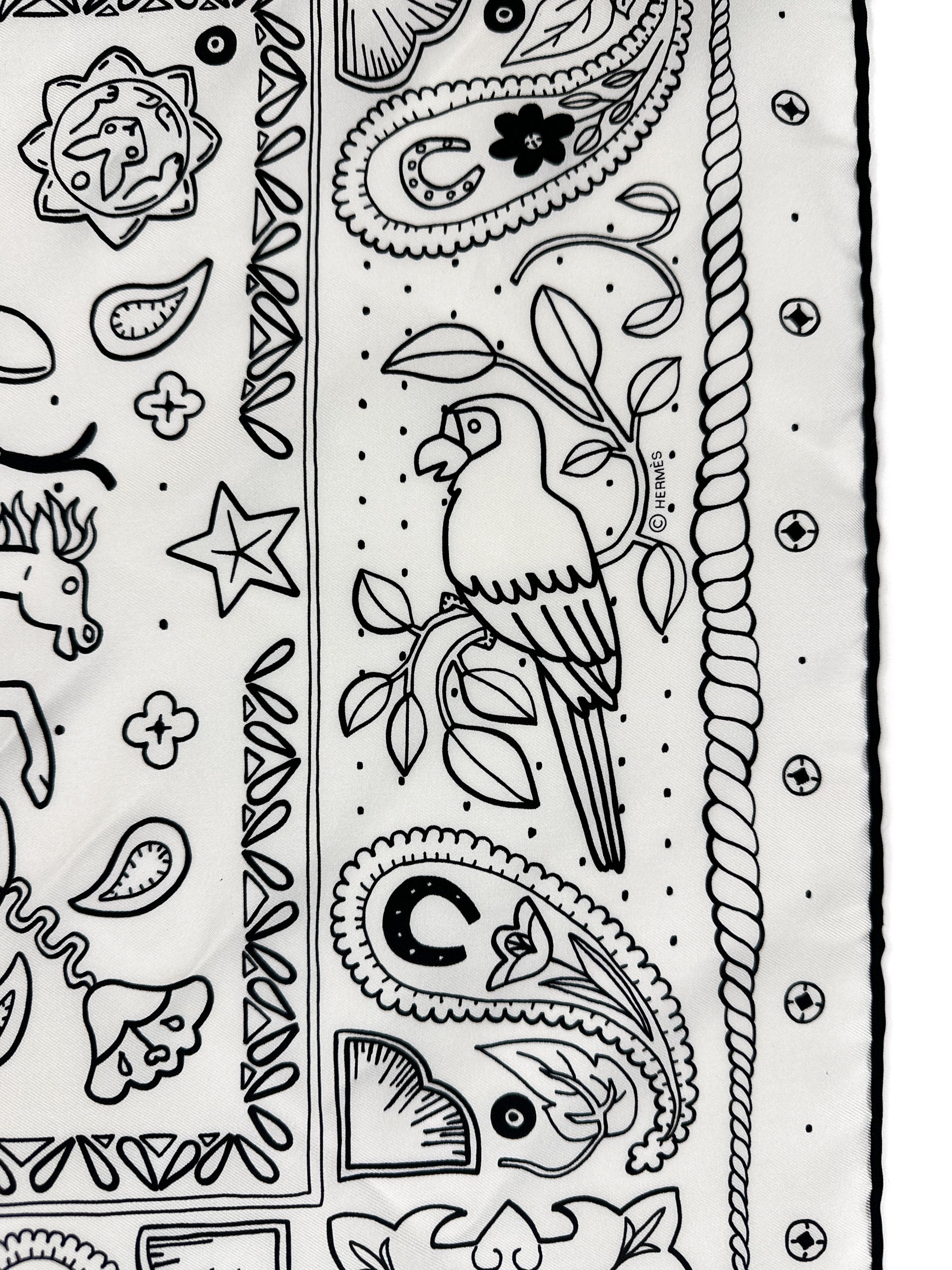 Hermès Animaux Bandana 55