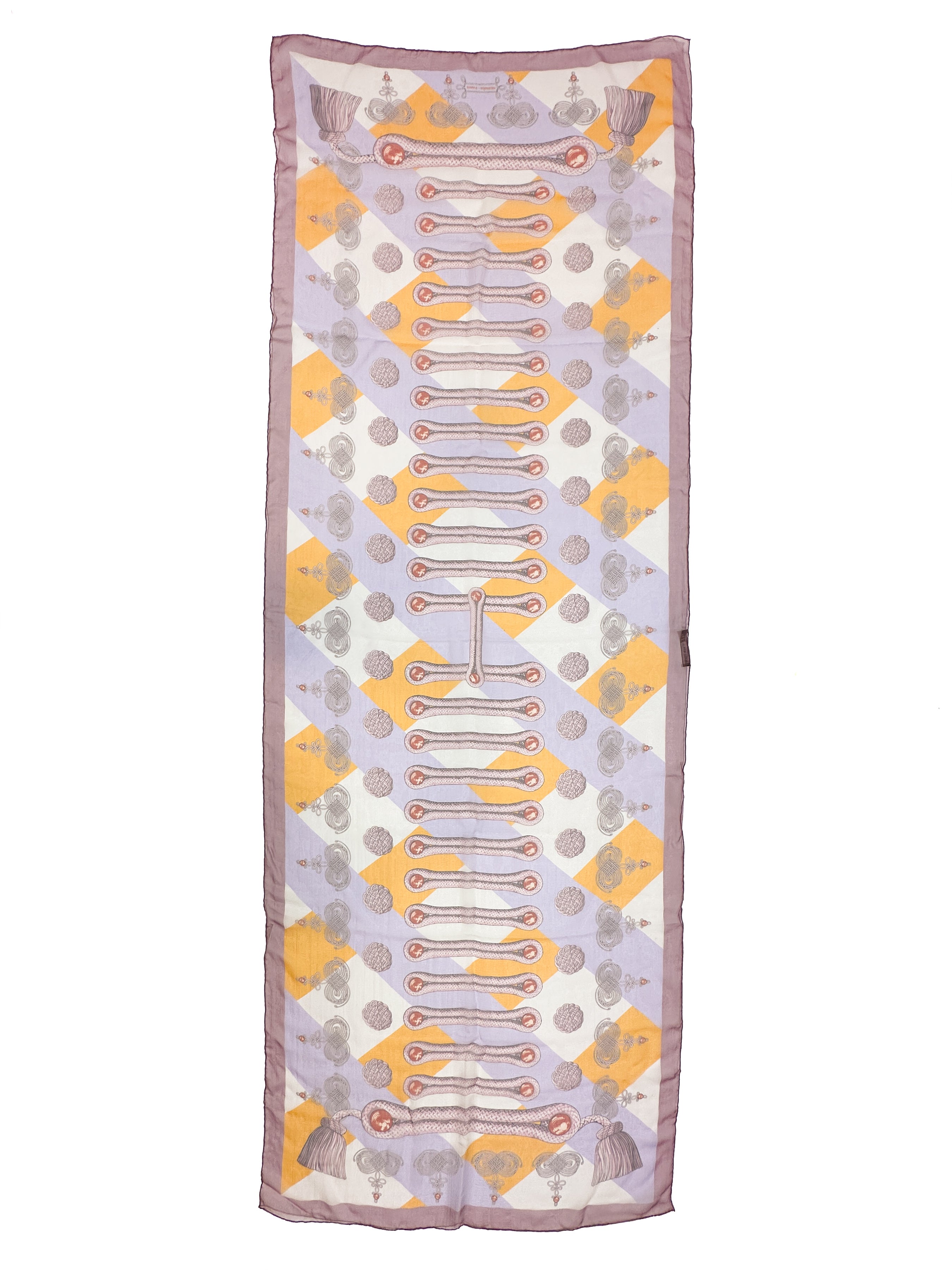 Hermès Brandebourgs Mousseline Shawl