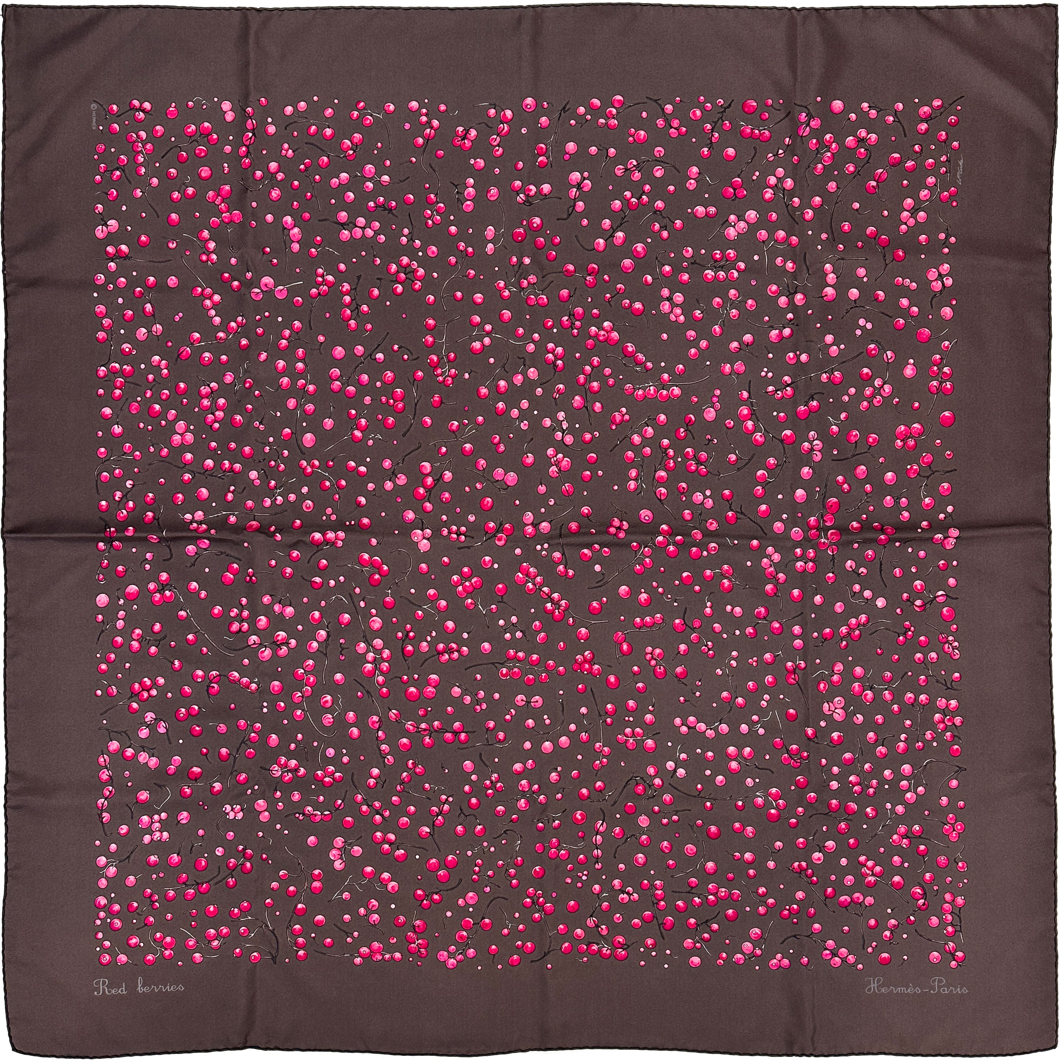 Hermès Red Berries 90