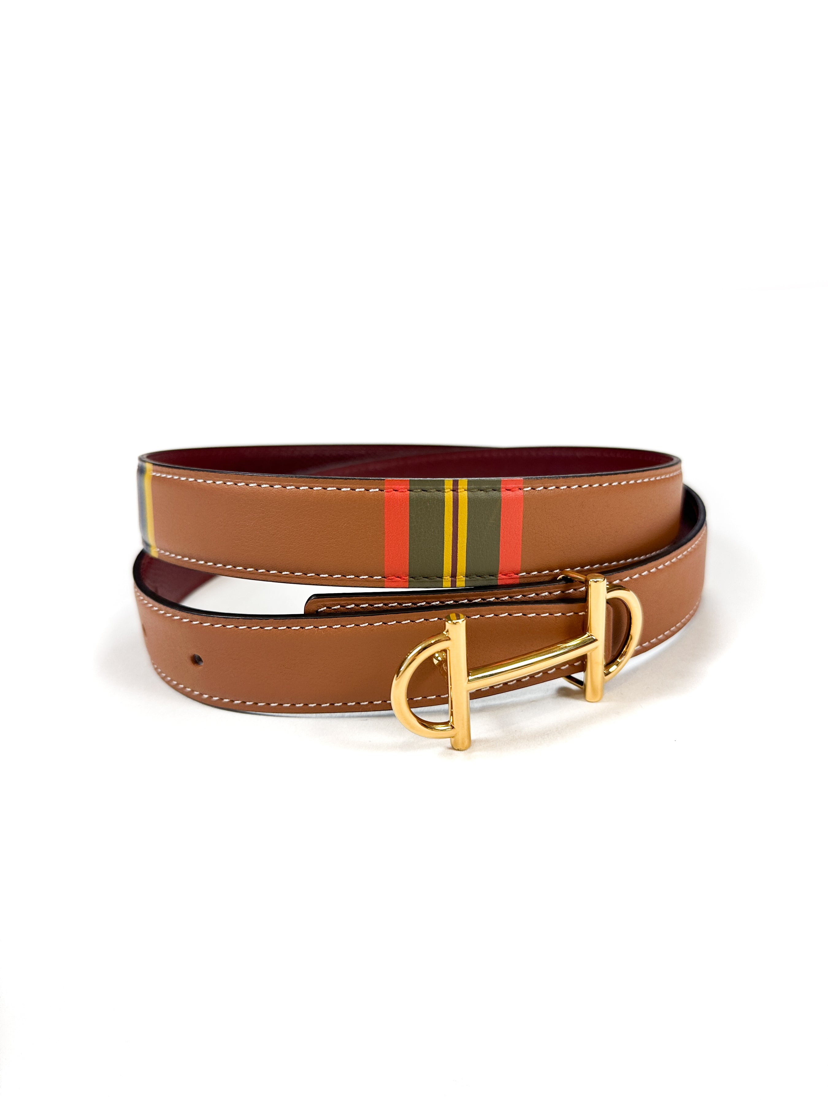 Hermès Gamma Buckle Reversible Belt 85