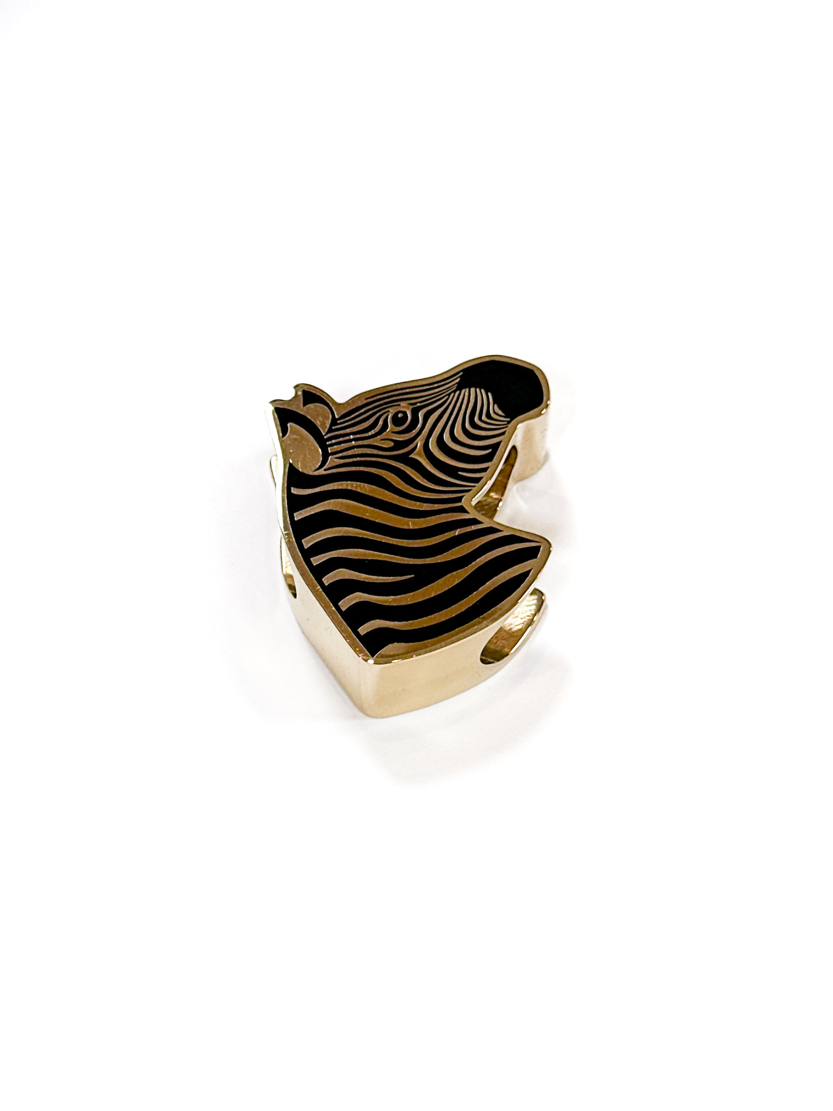 Hermès Zebra Scarf Ring