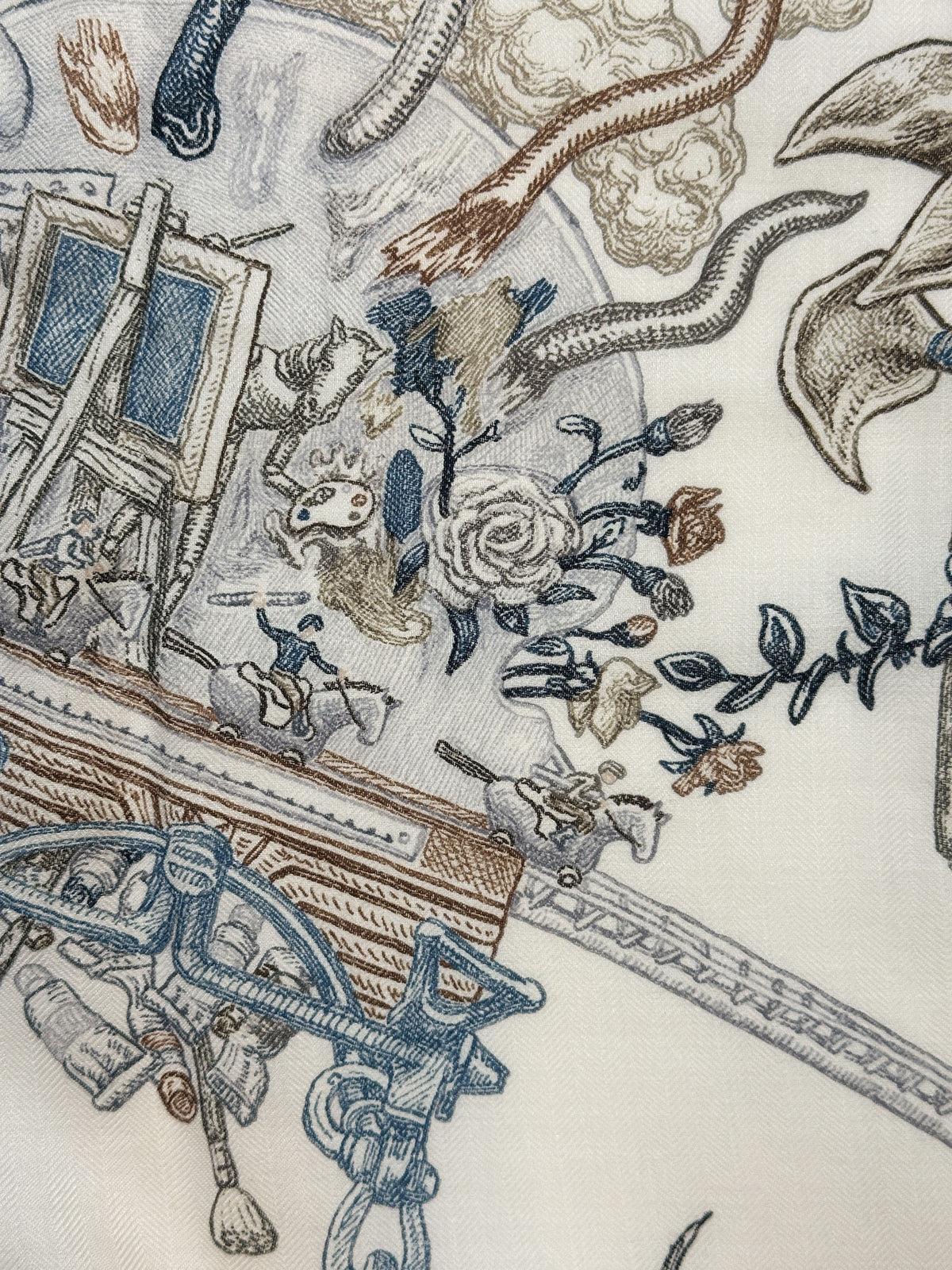 Hermès Le Monde d'Hermès Cashmere Silk 140