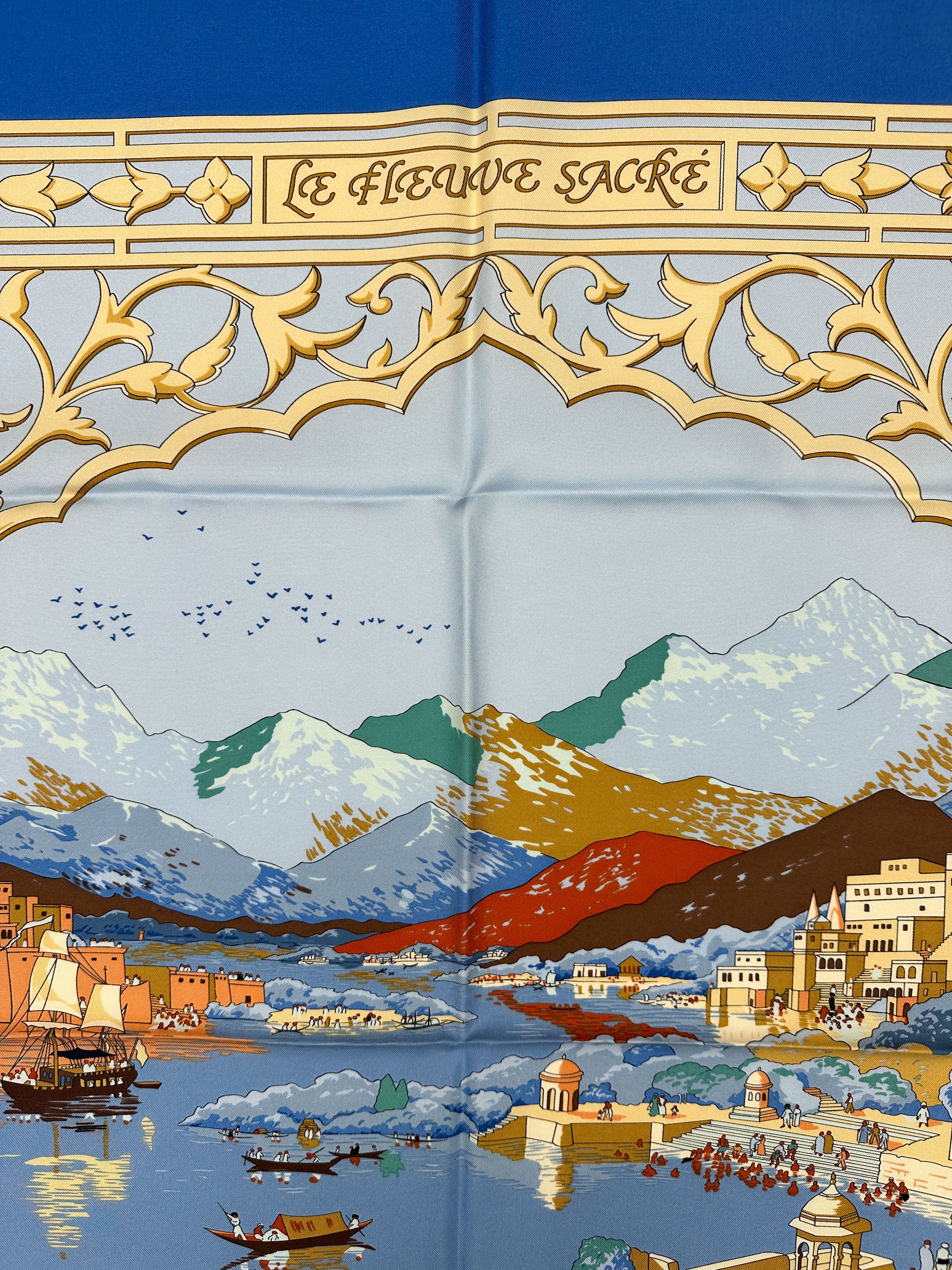 Hermès Le Fleuve Sacre 90