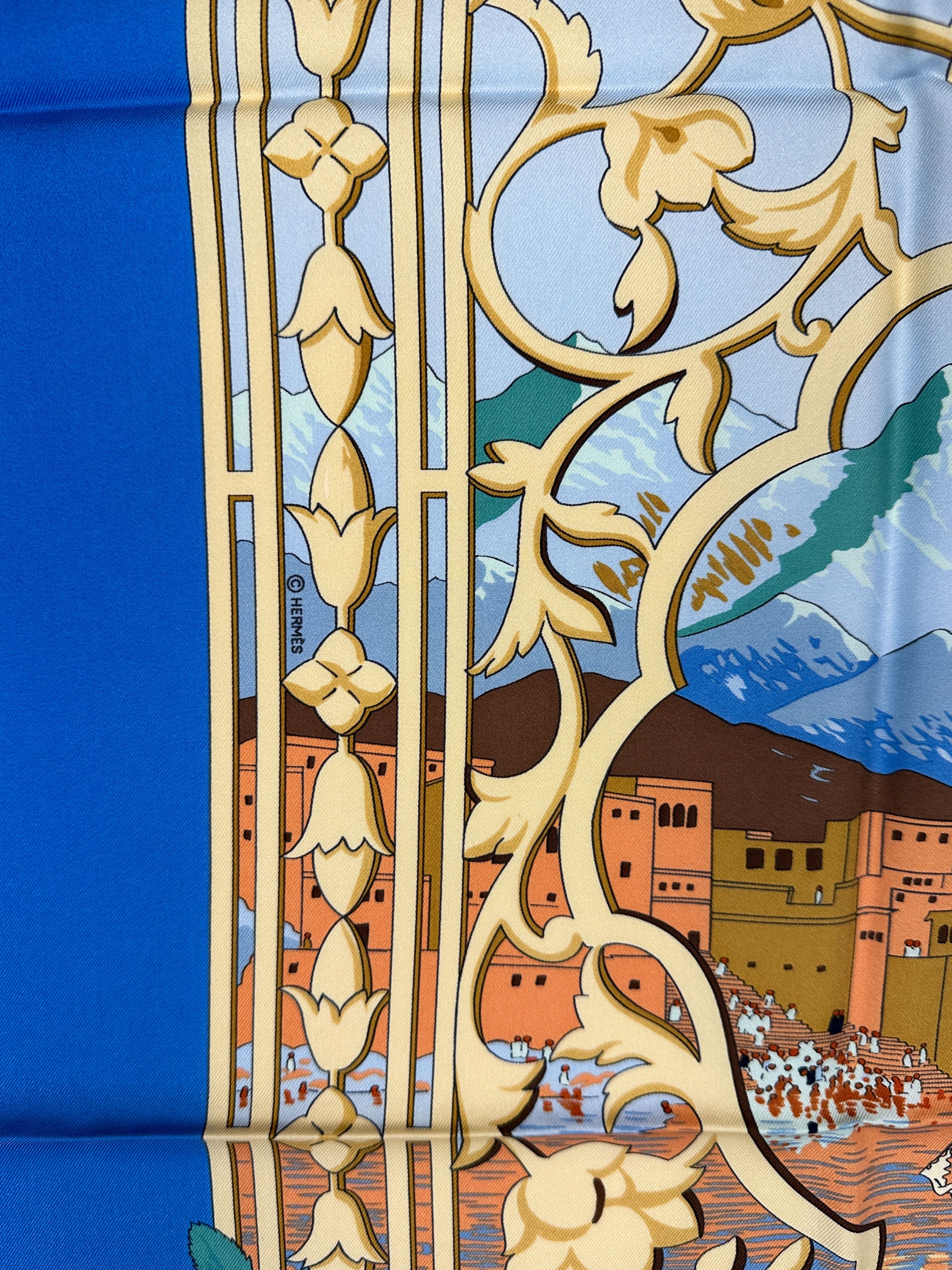 Hermès Le Fleuve Sacre 90