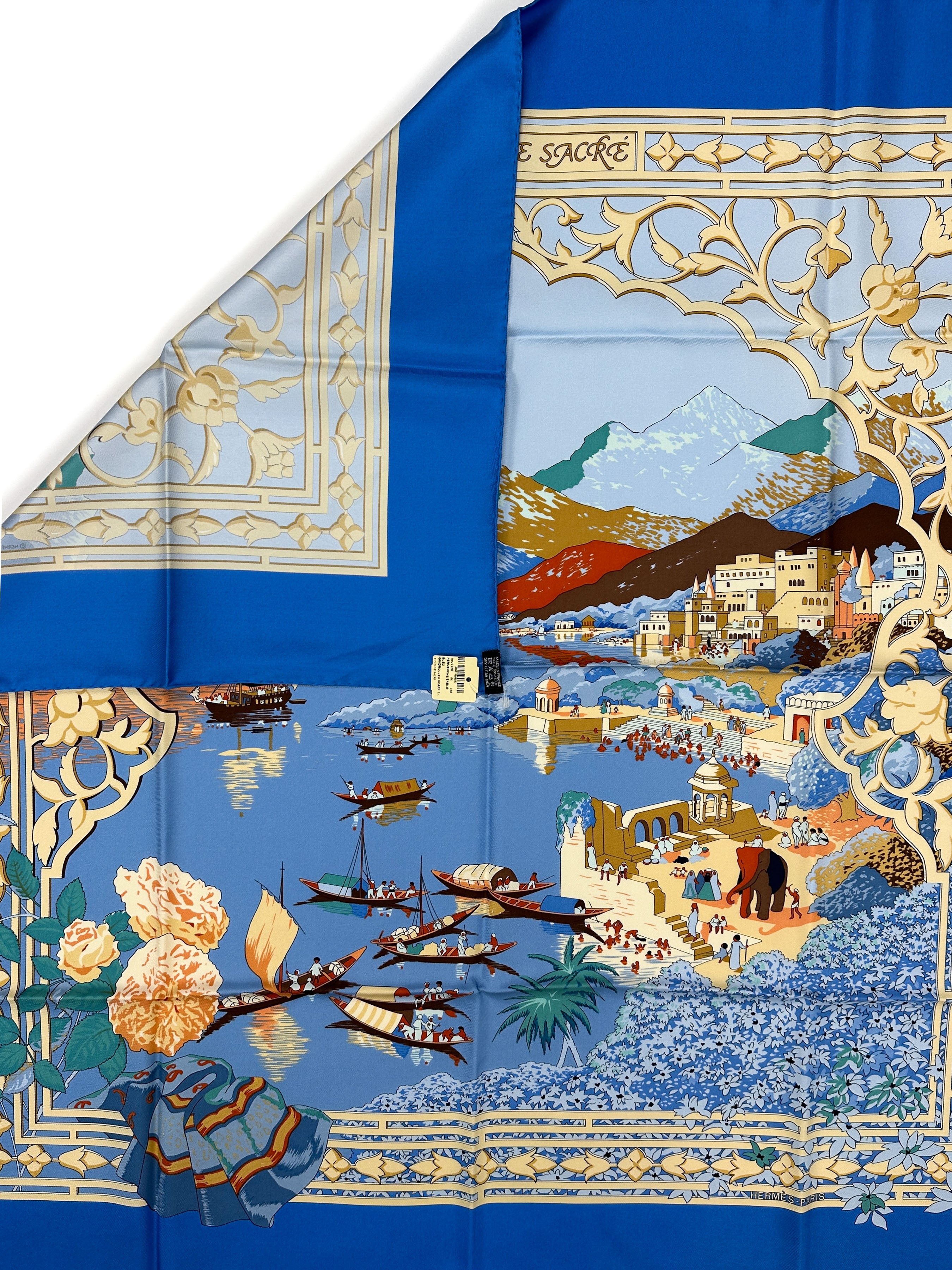 Hermès Le Fleuve Sacre 90