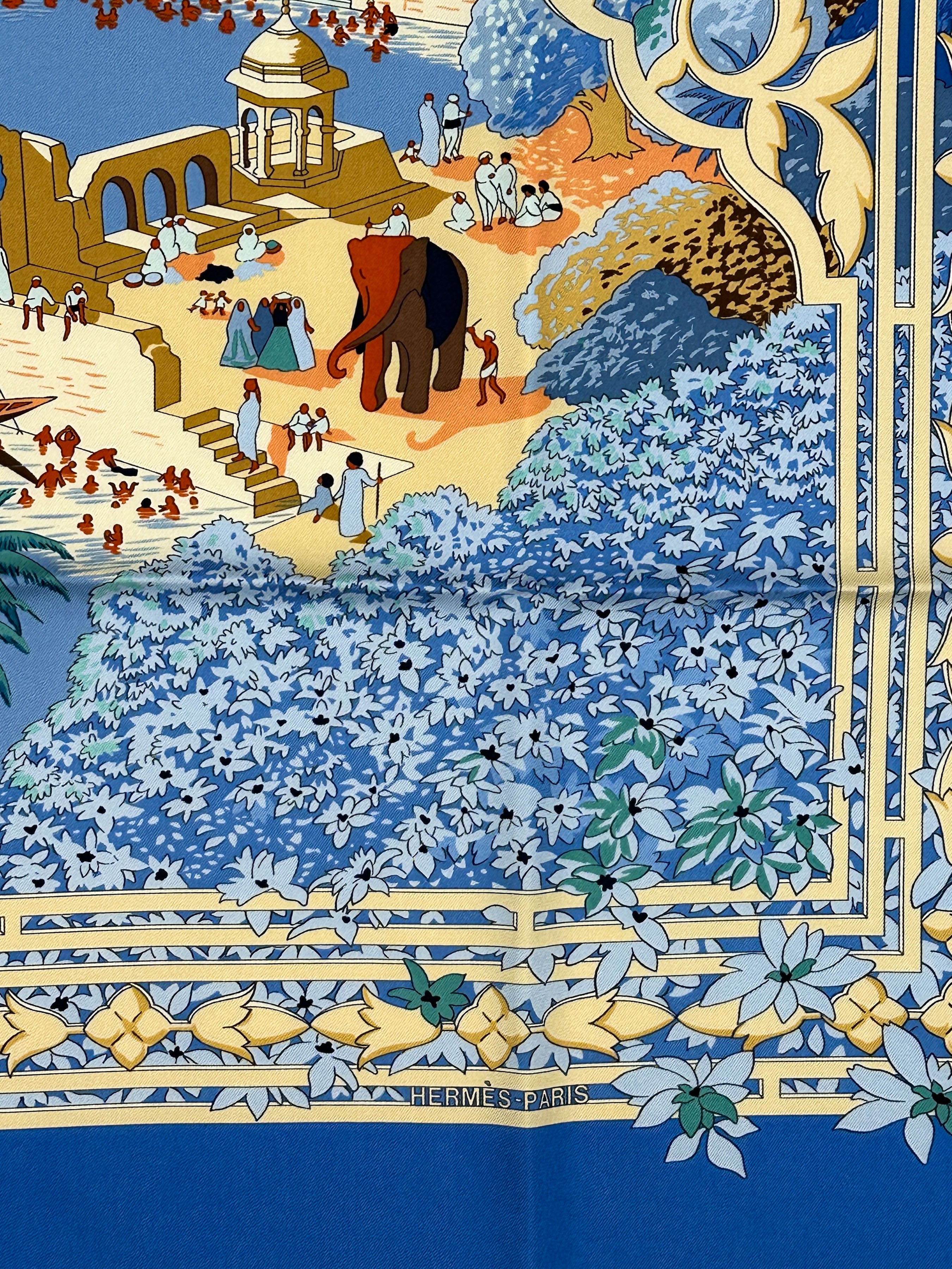 Hermès Le Fleuve Sacre 90