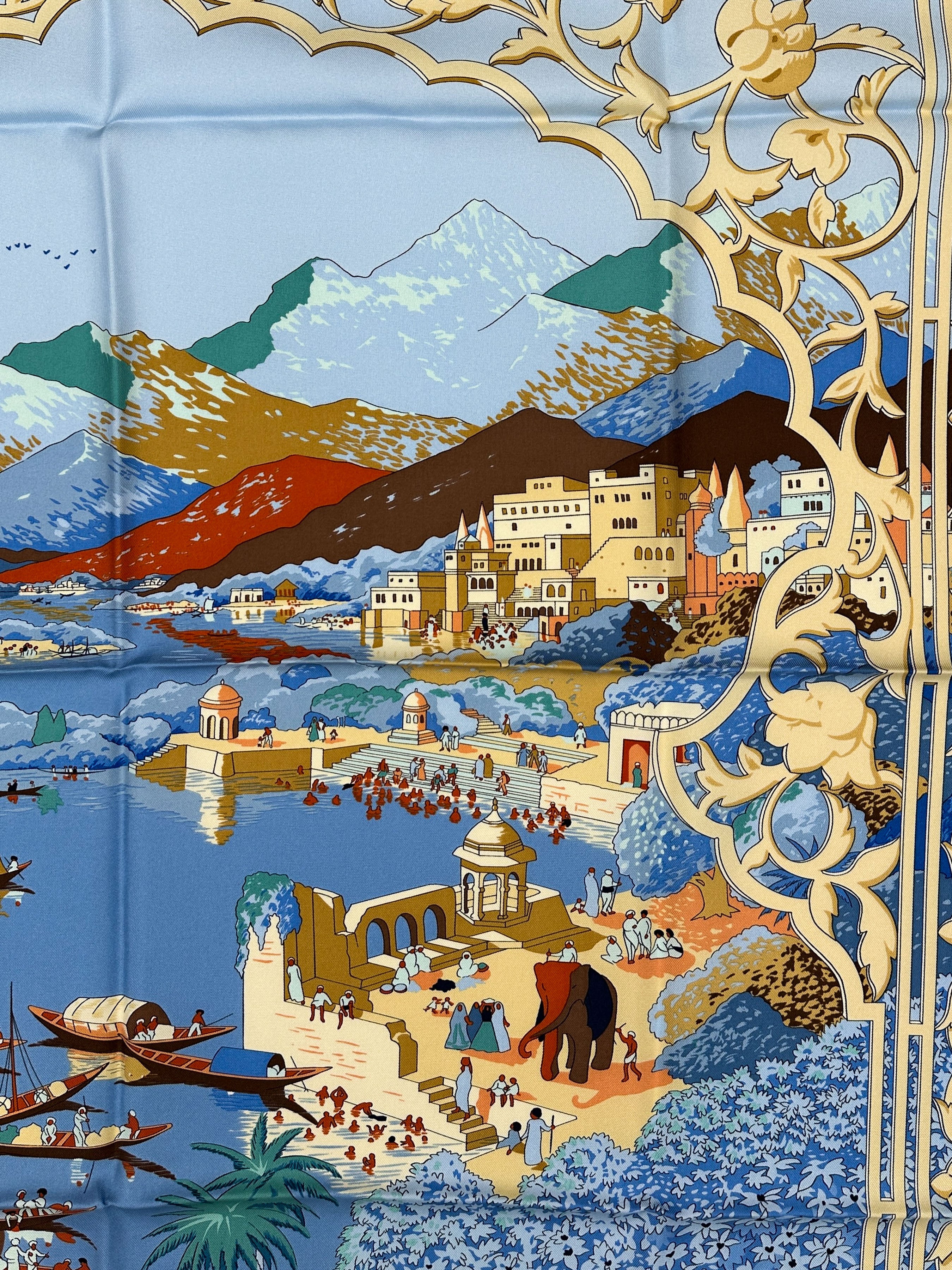 Hermès Le Fleuve Sacre 90