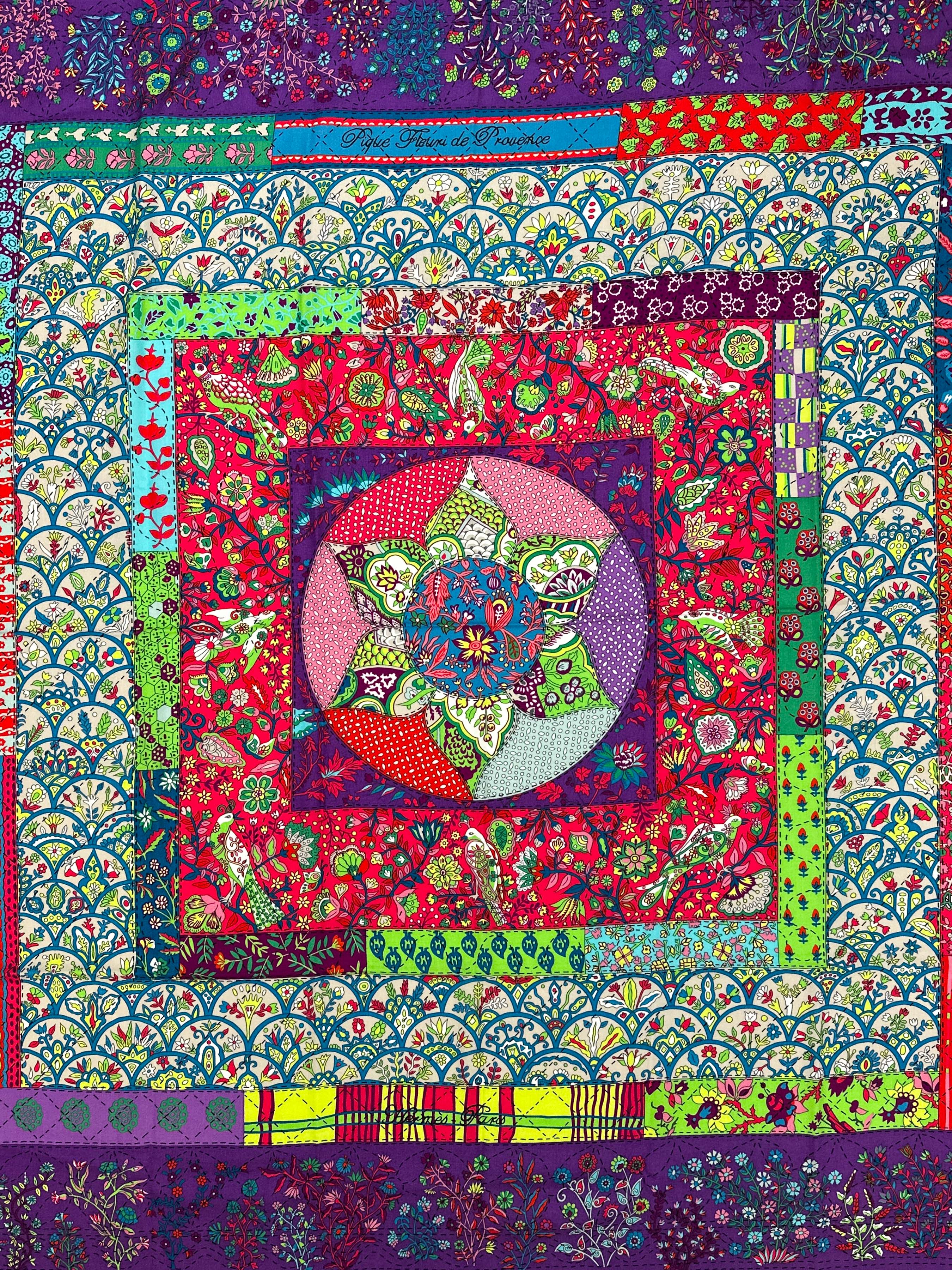 Hermès Piqué Fleuri de Provence Cashmere Silk 140