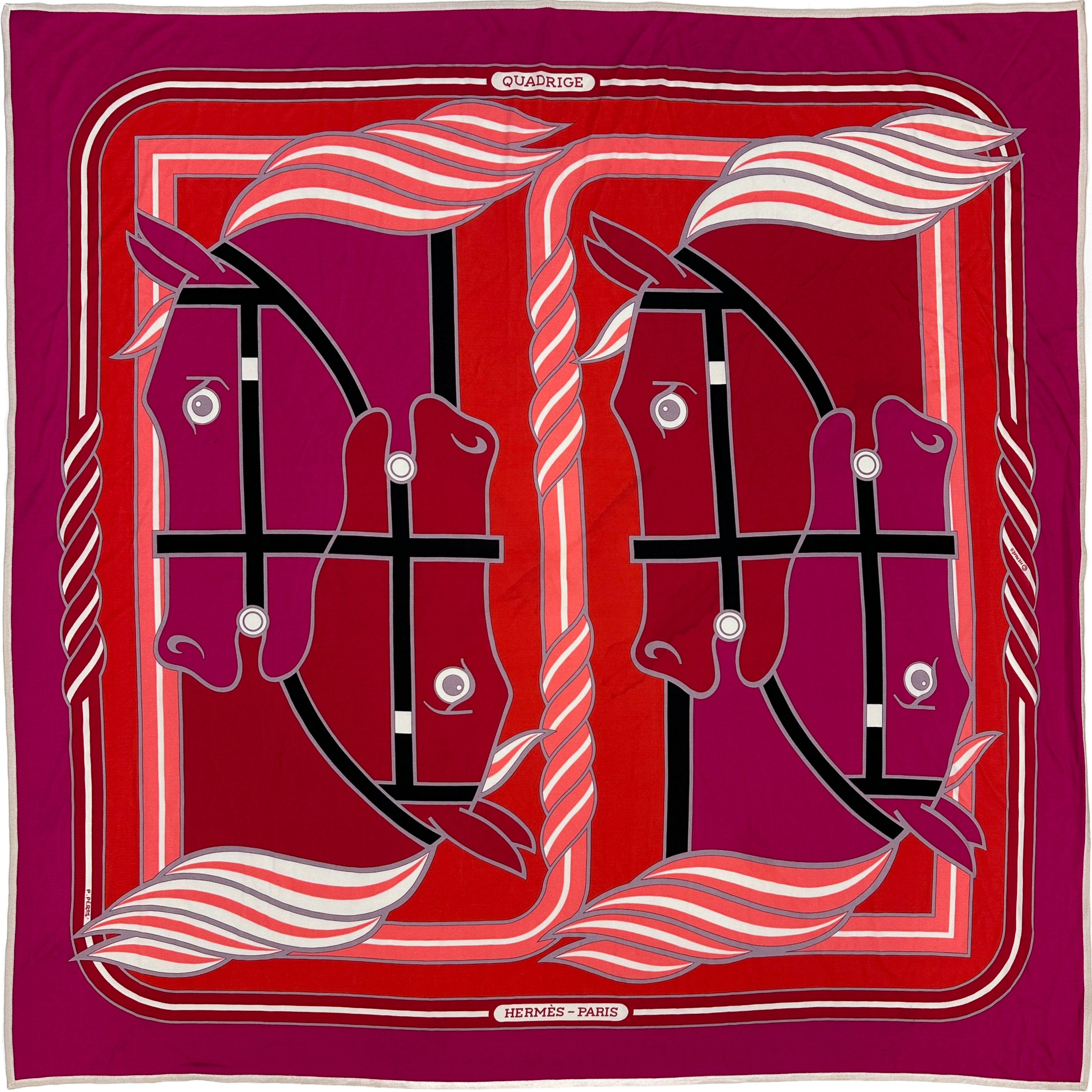 Hermès Quadrige Silk Jersey 90