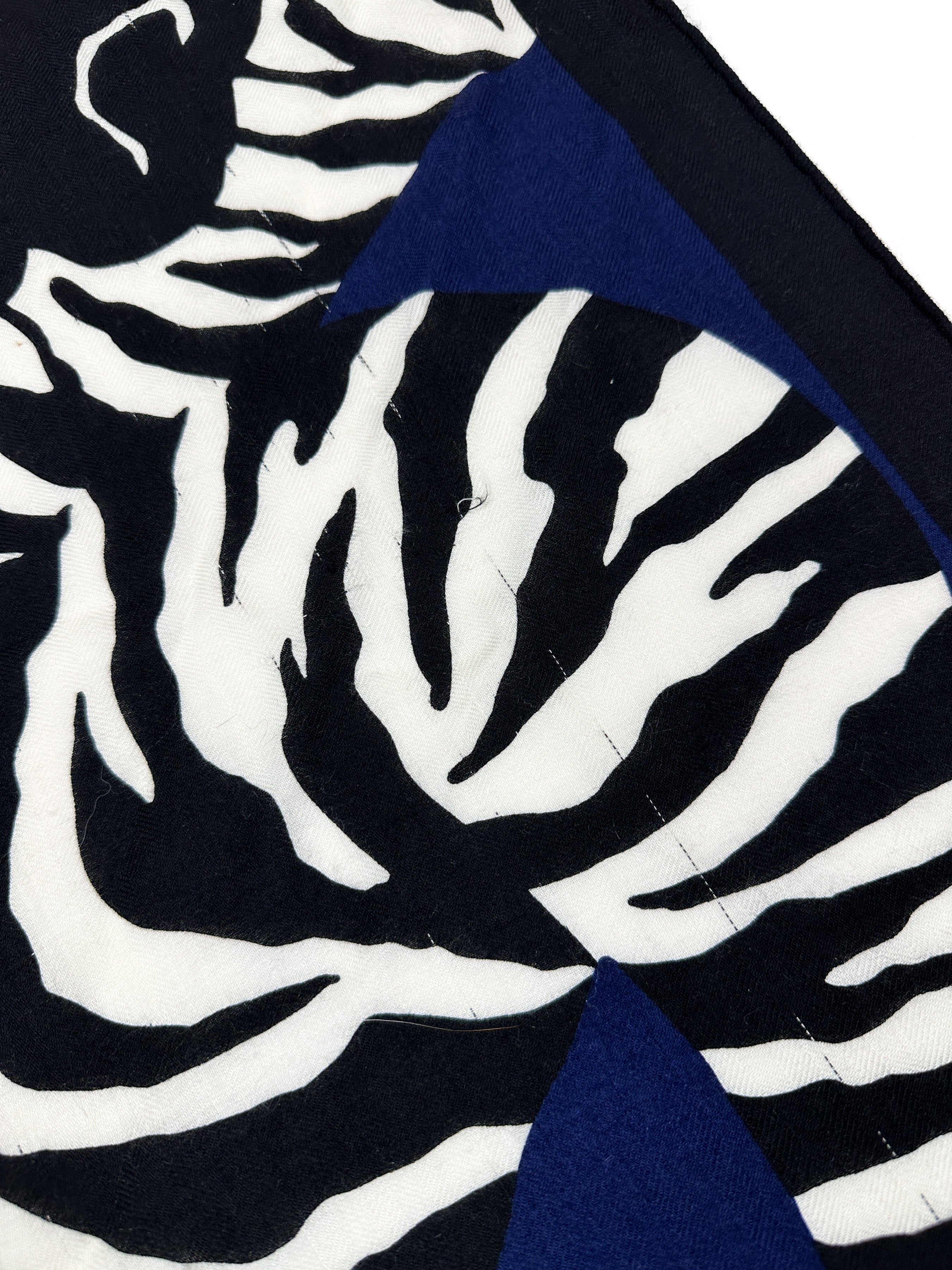 Hermès Zebra Pegasus Cashmere Silk Giant Triangle
