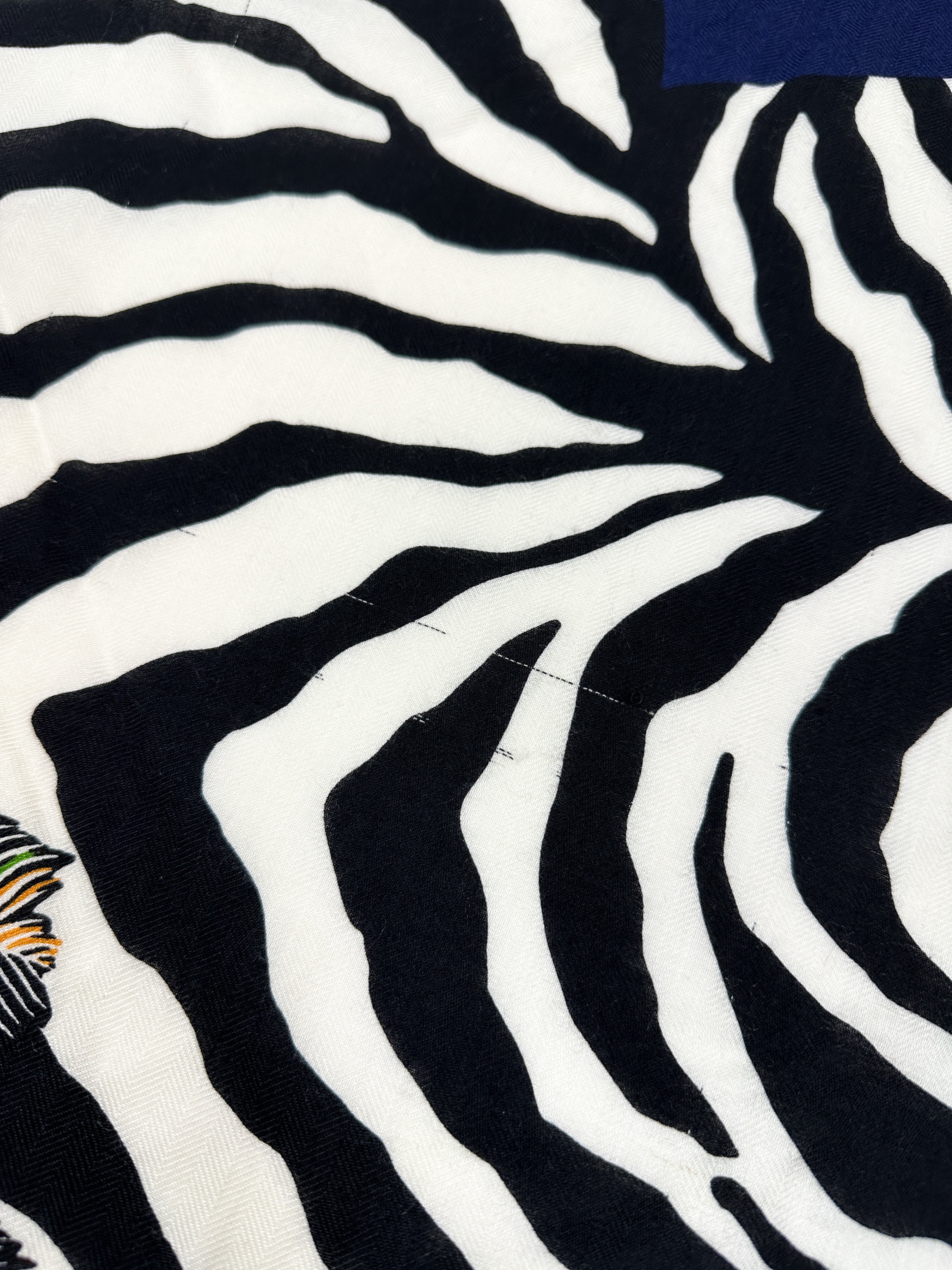 Hermès Zebra Pegasus Cashmere Silk Giant Triangle
