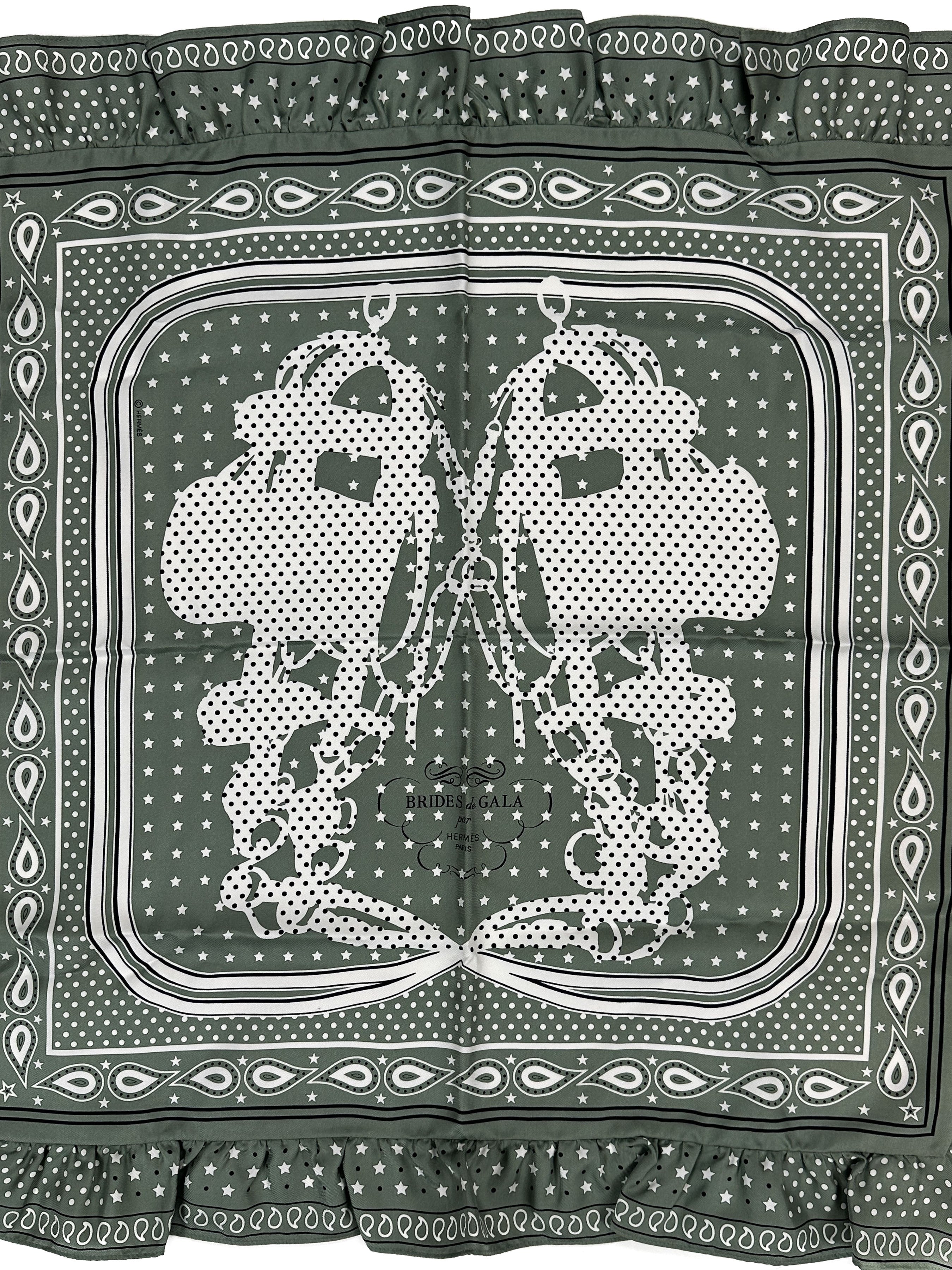 Hermès Brides de Gala Bandana a Pois 70