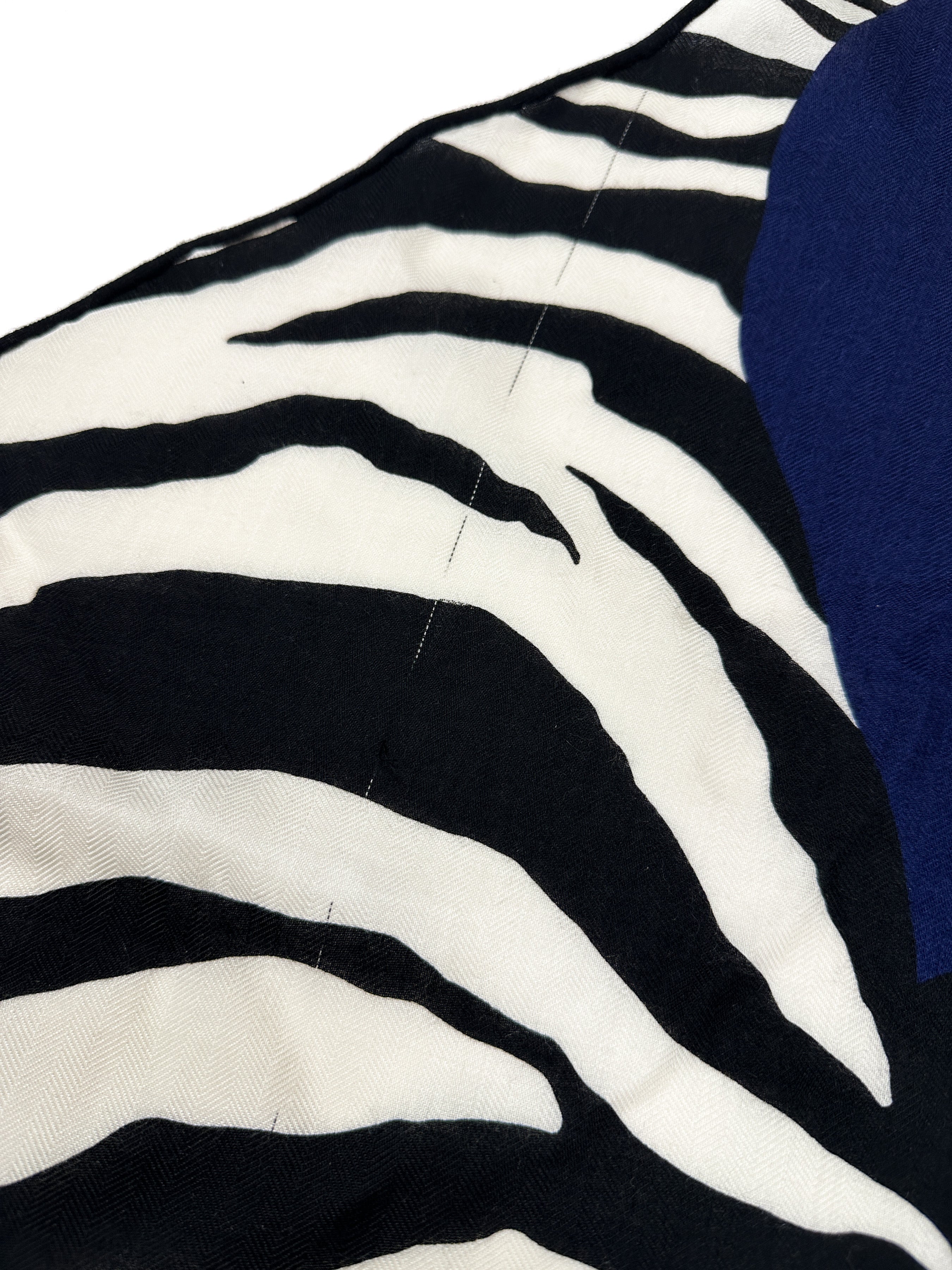 Hermès Zebra Pegasus Cashmere Silk Giant Triangle
