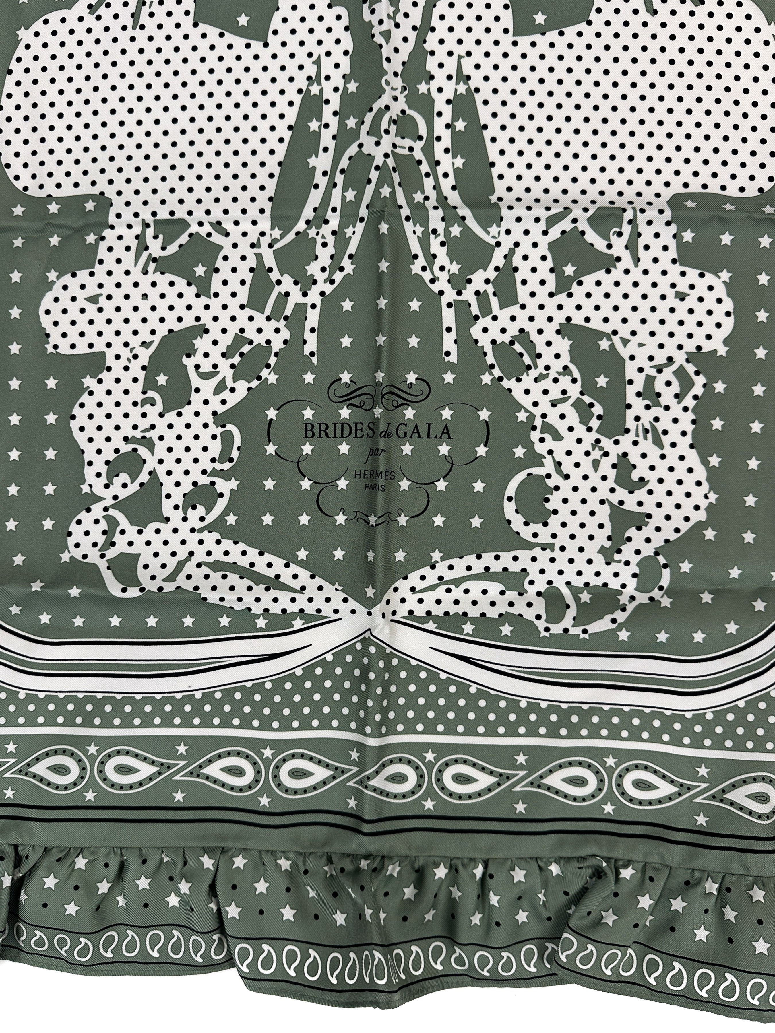 Hermès Brides de Gala Bandana a Pois 70