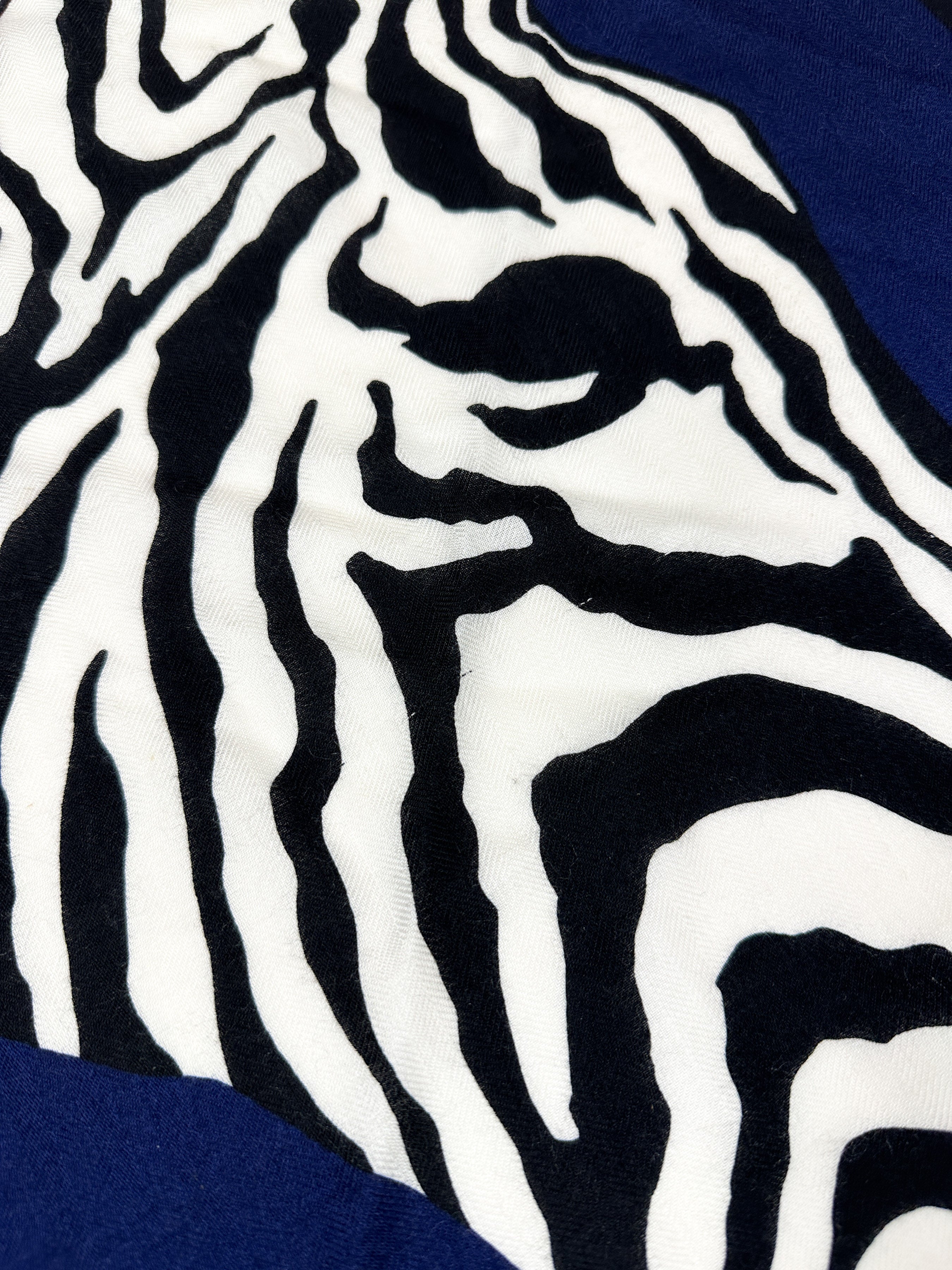 Hermès Zebra Pegasus Cashmere Silk Giant Triangle