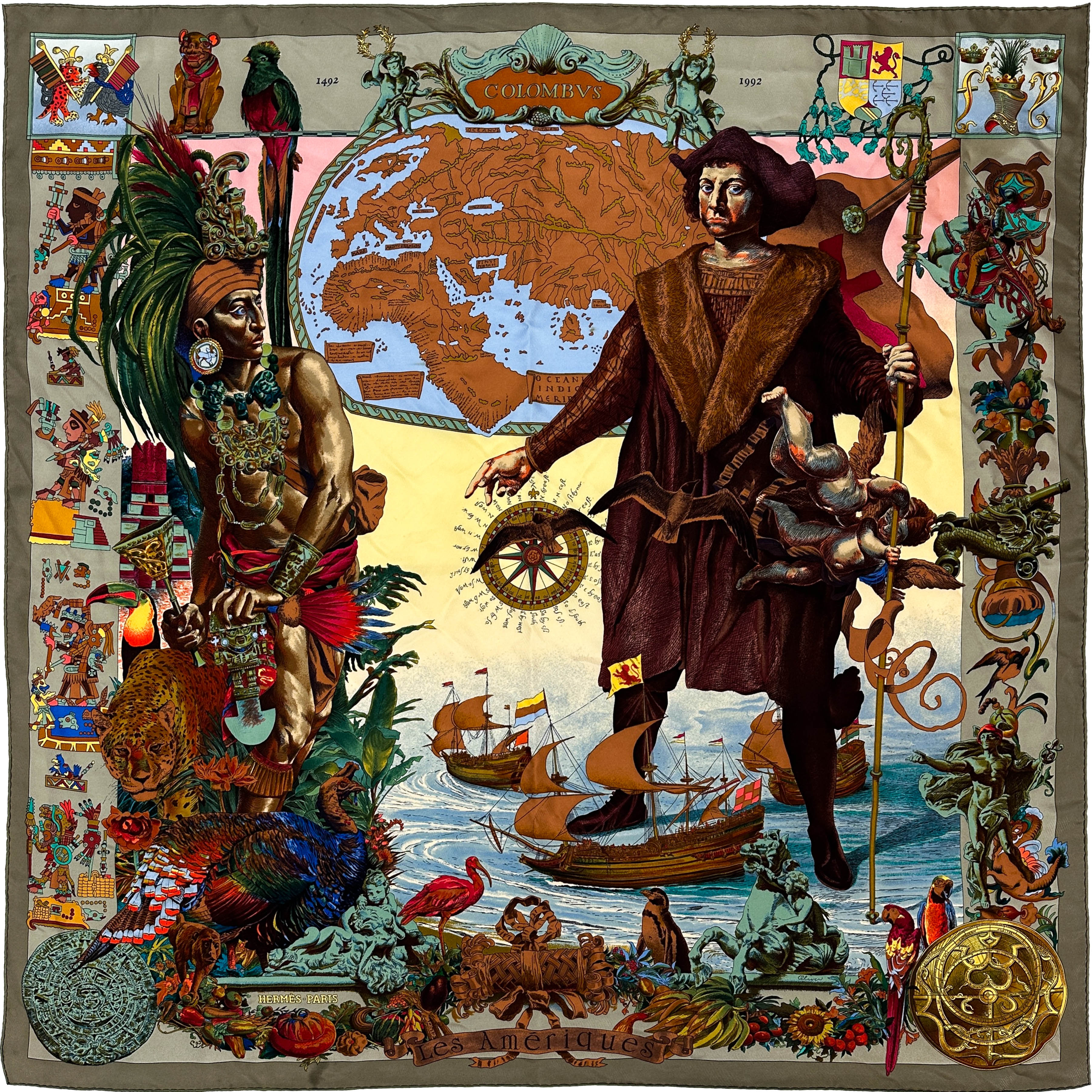 Hermès Les Amériques 90