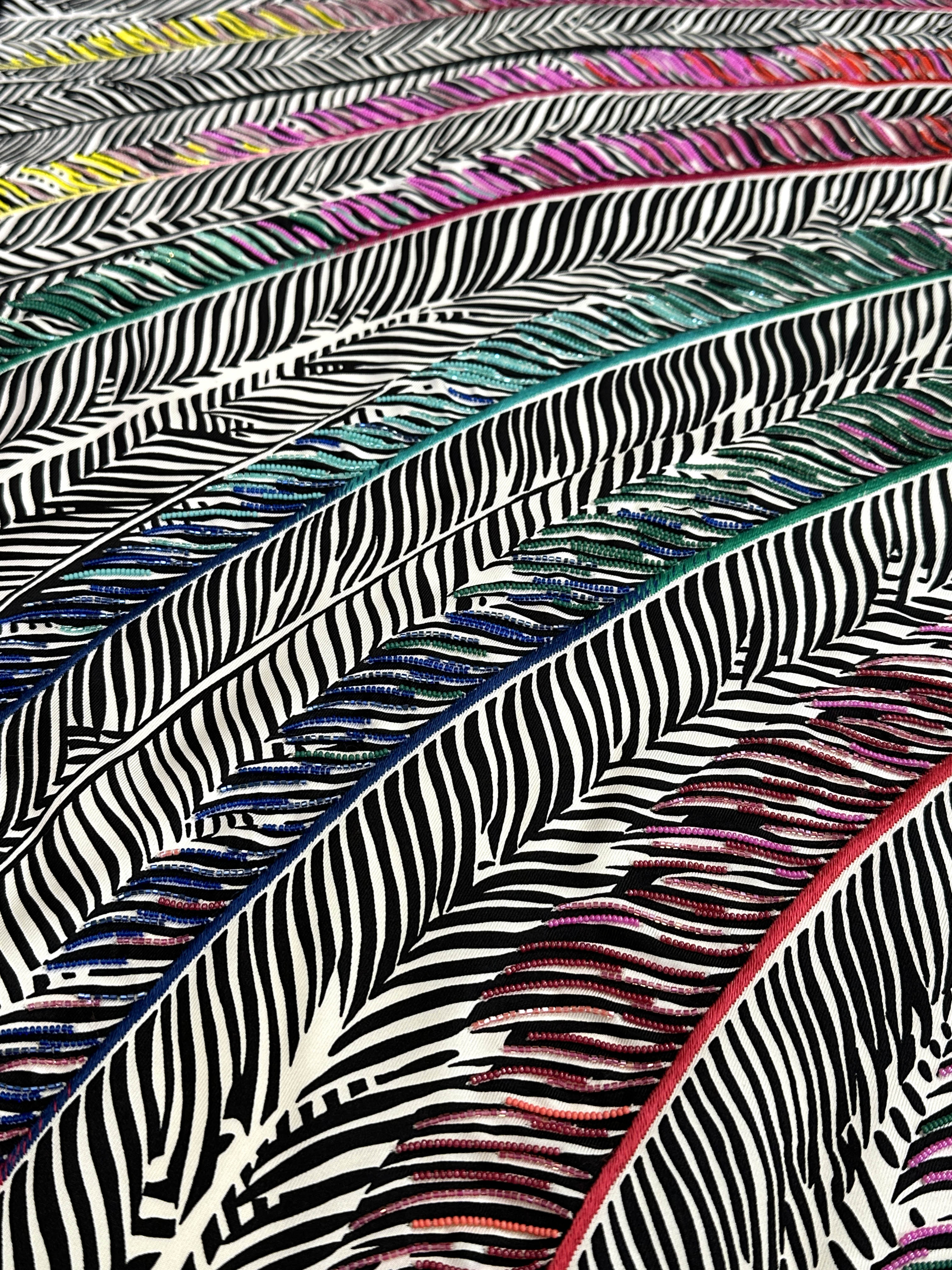 Hermès Jaguar Quetzal Coloriage Exceptional Beaded 140