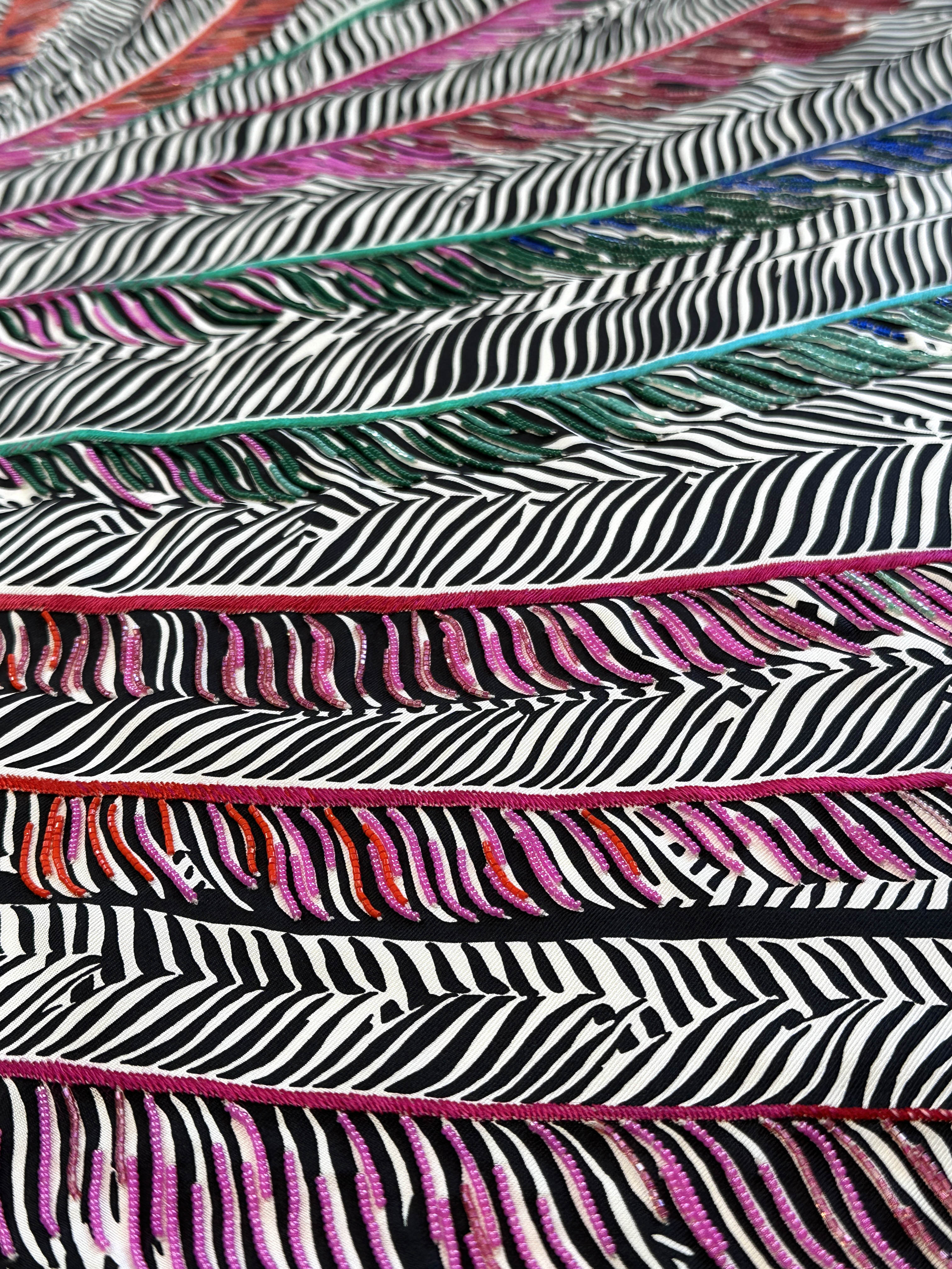 Hermès Jaguar Quetzal Coloriage Exceptional Beaded 140