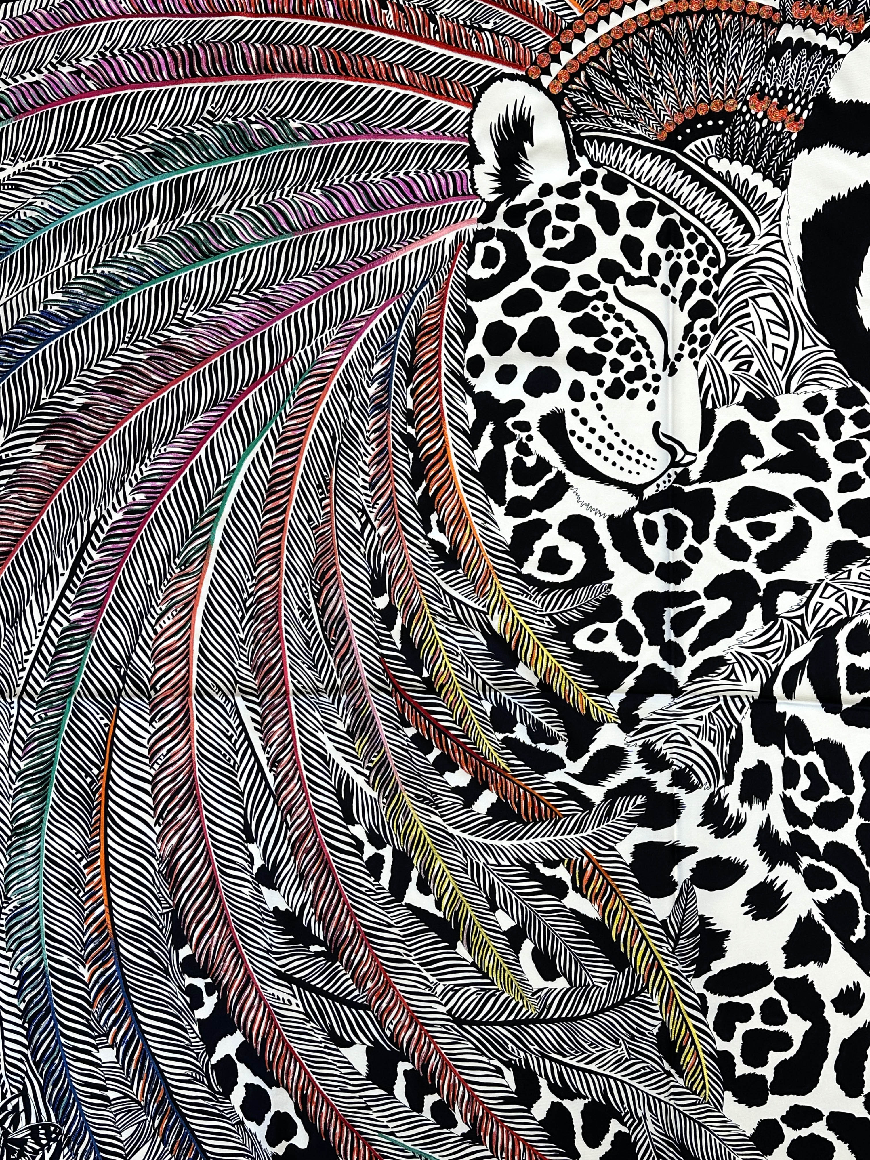 Hermès Jaguar Quetzal Coloriage Exceptional Beaded 140