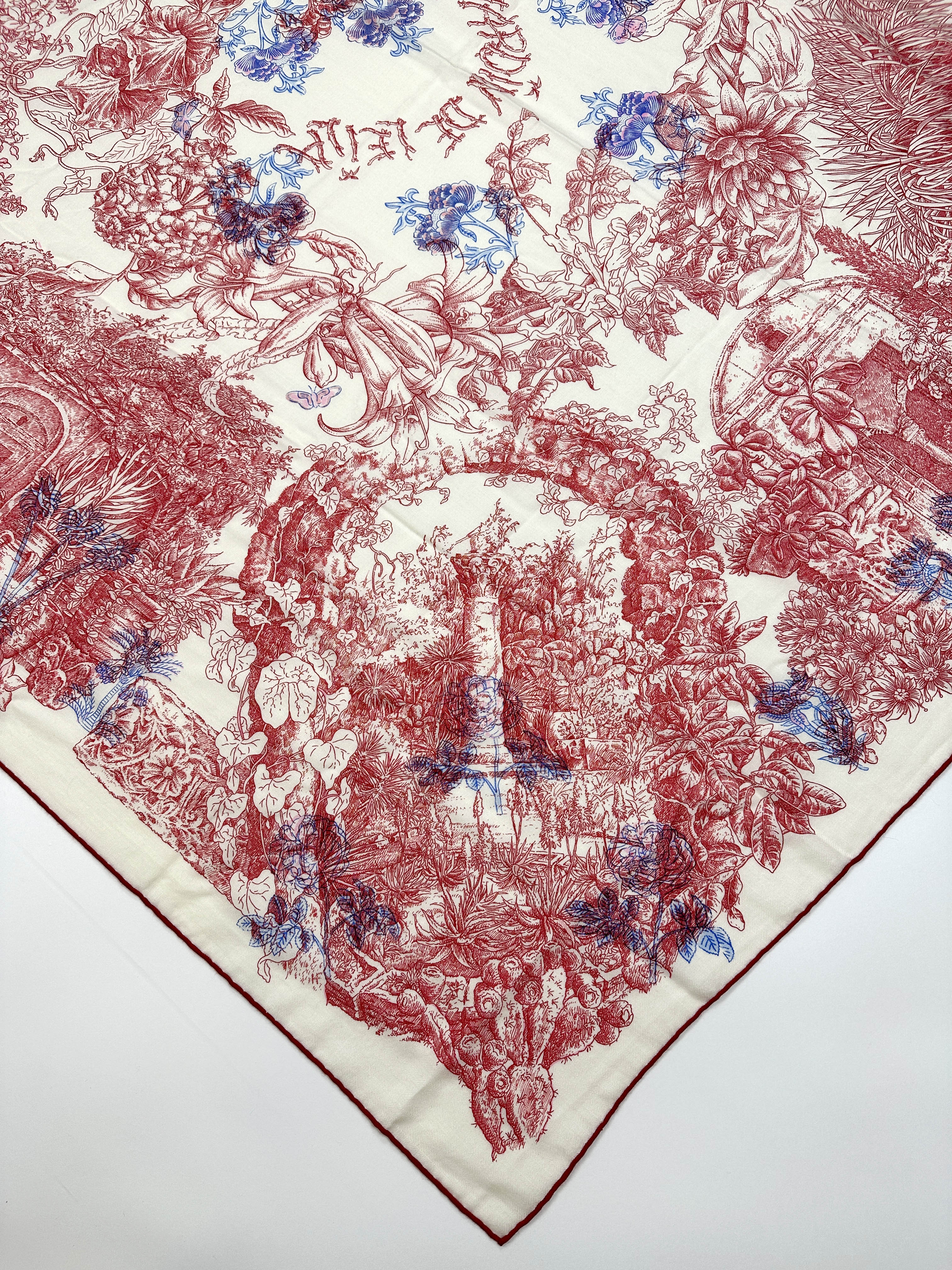 Hermès Le Jardin de Leïla au Bloc Cashmere Silk 140