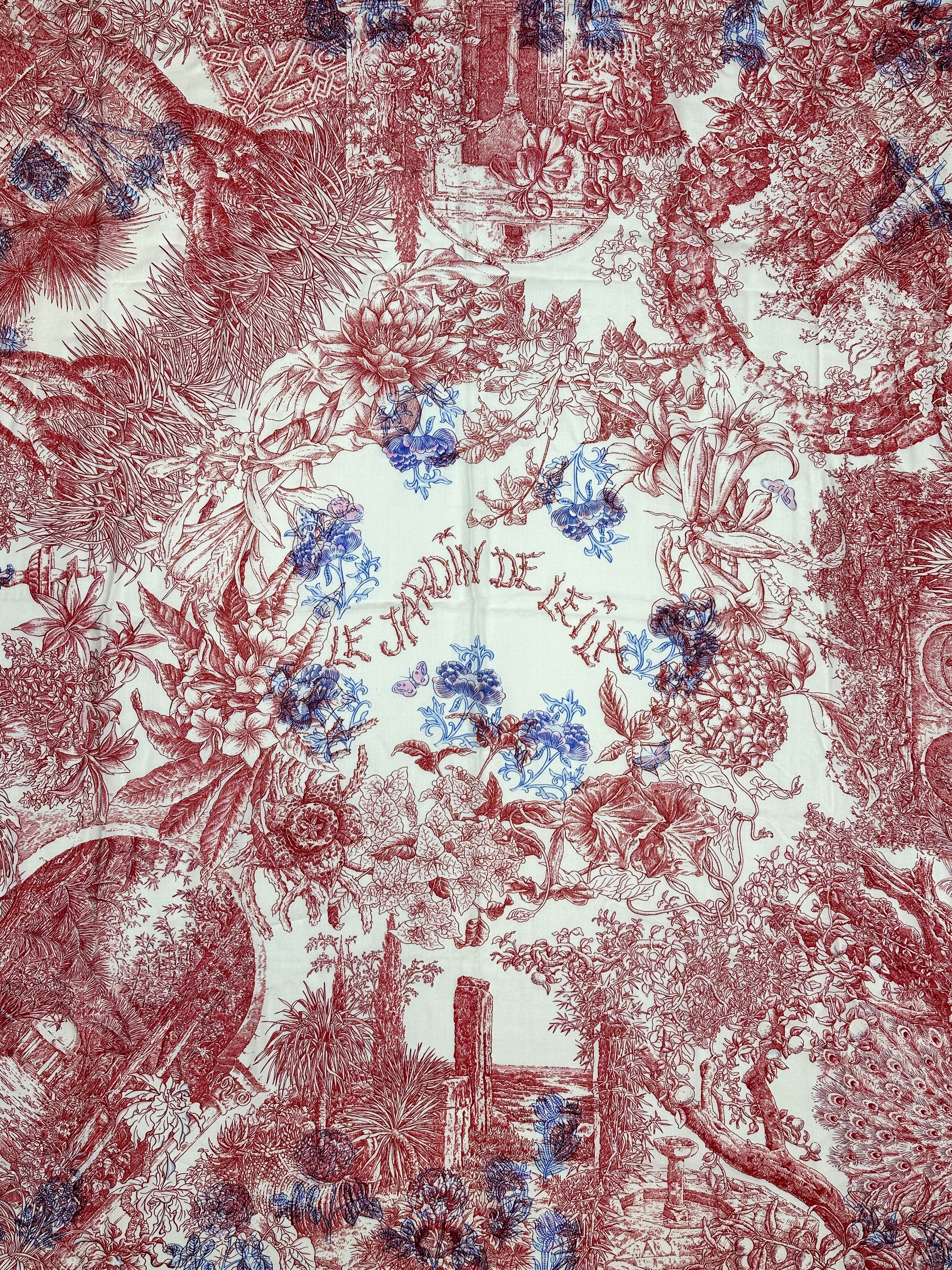 Hermès Le Jardin de Leïla au Bloc Cashmere Silk 140