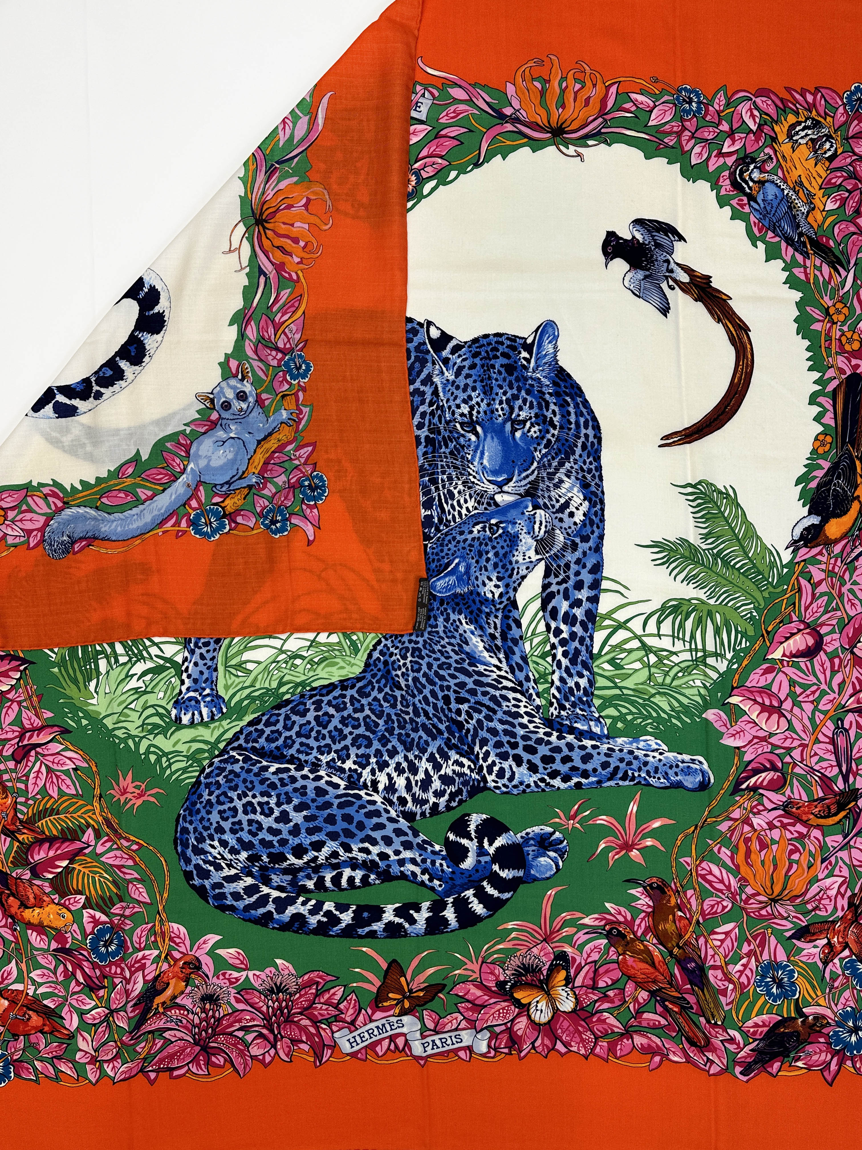 Hermès Jungle Love Cashmere Silk 140