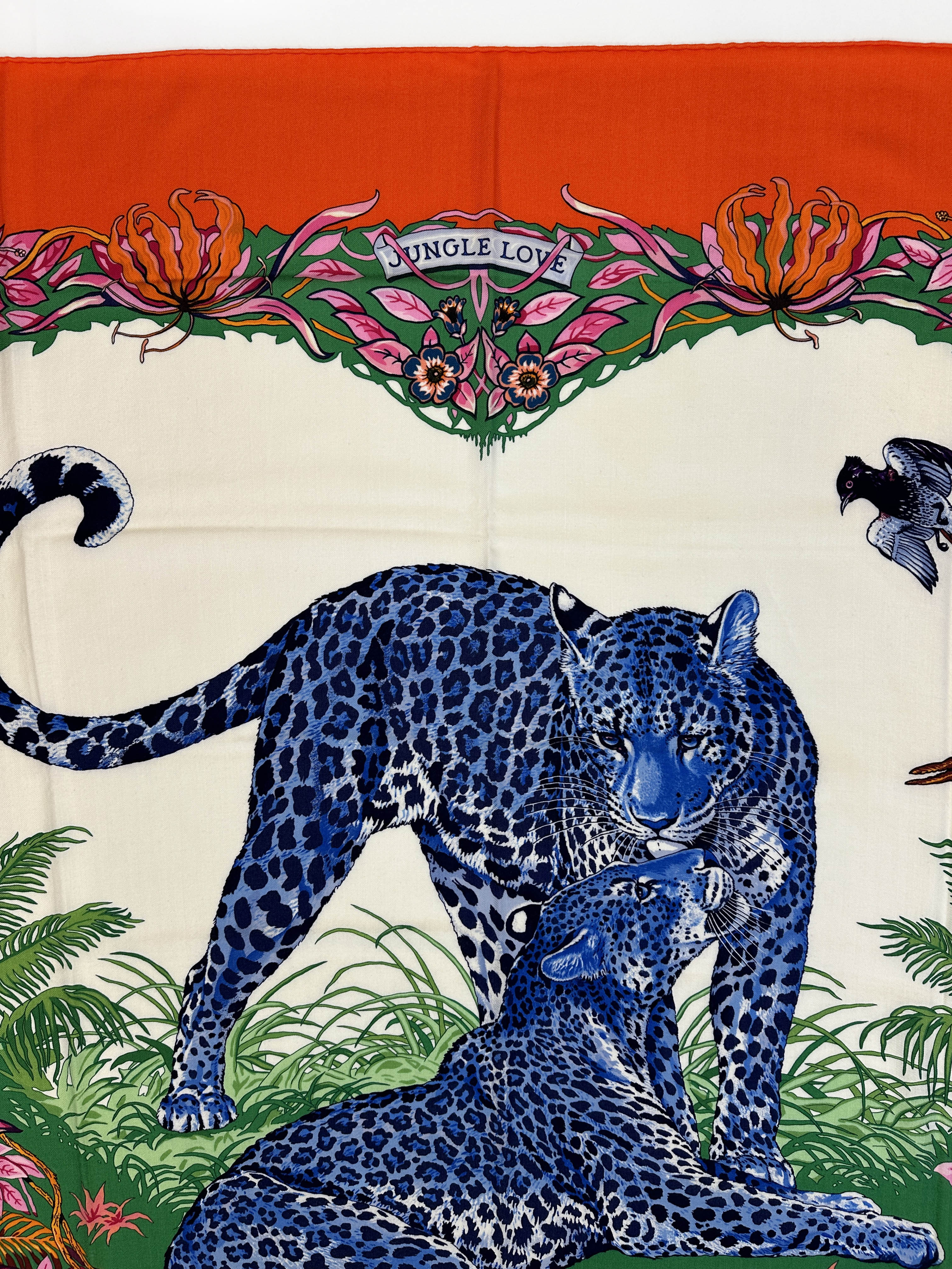 Hermès Jungle Love Cashmere Silk 140