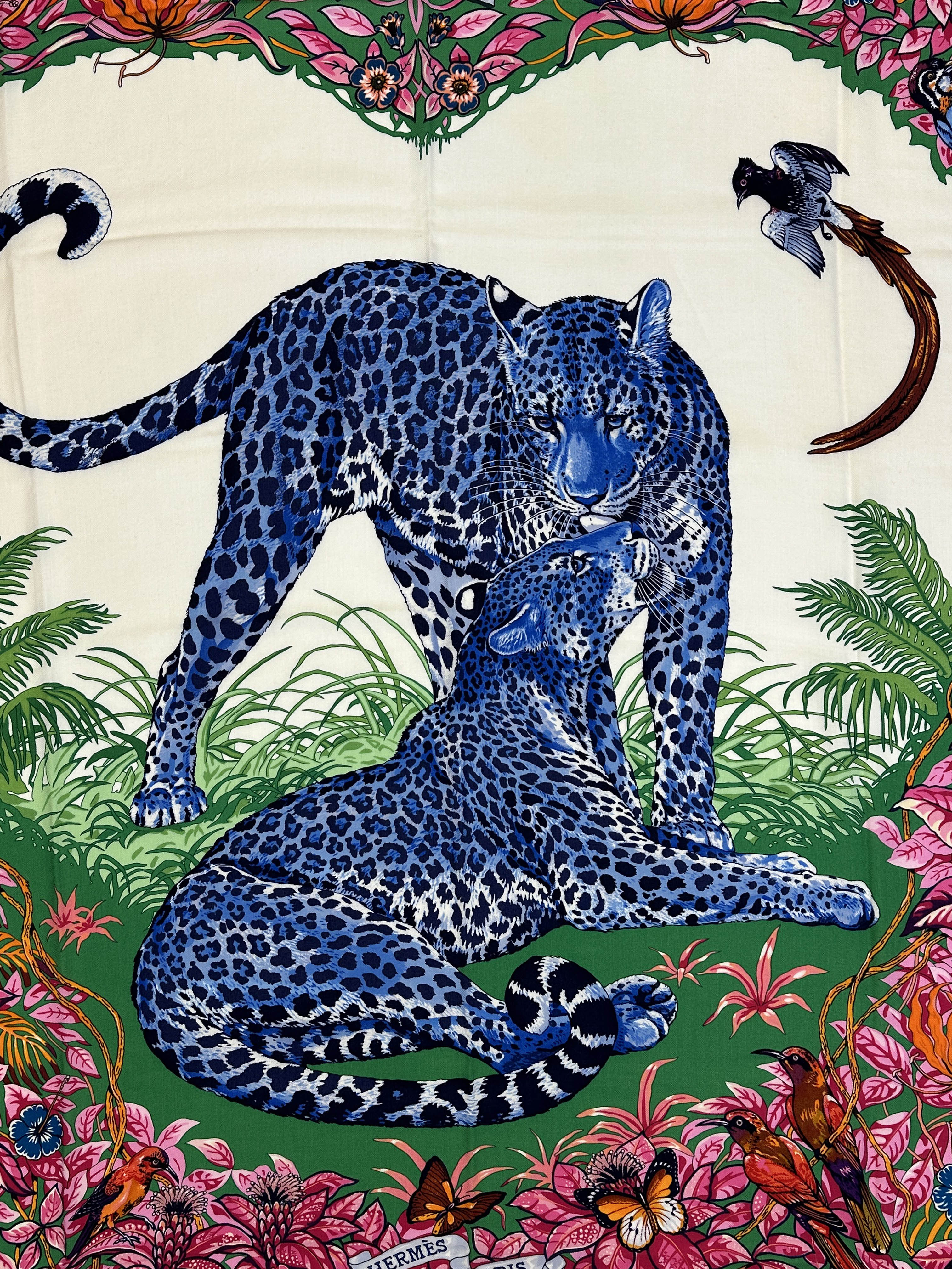 Hermès Jungle Love Cashmere Silk 140