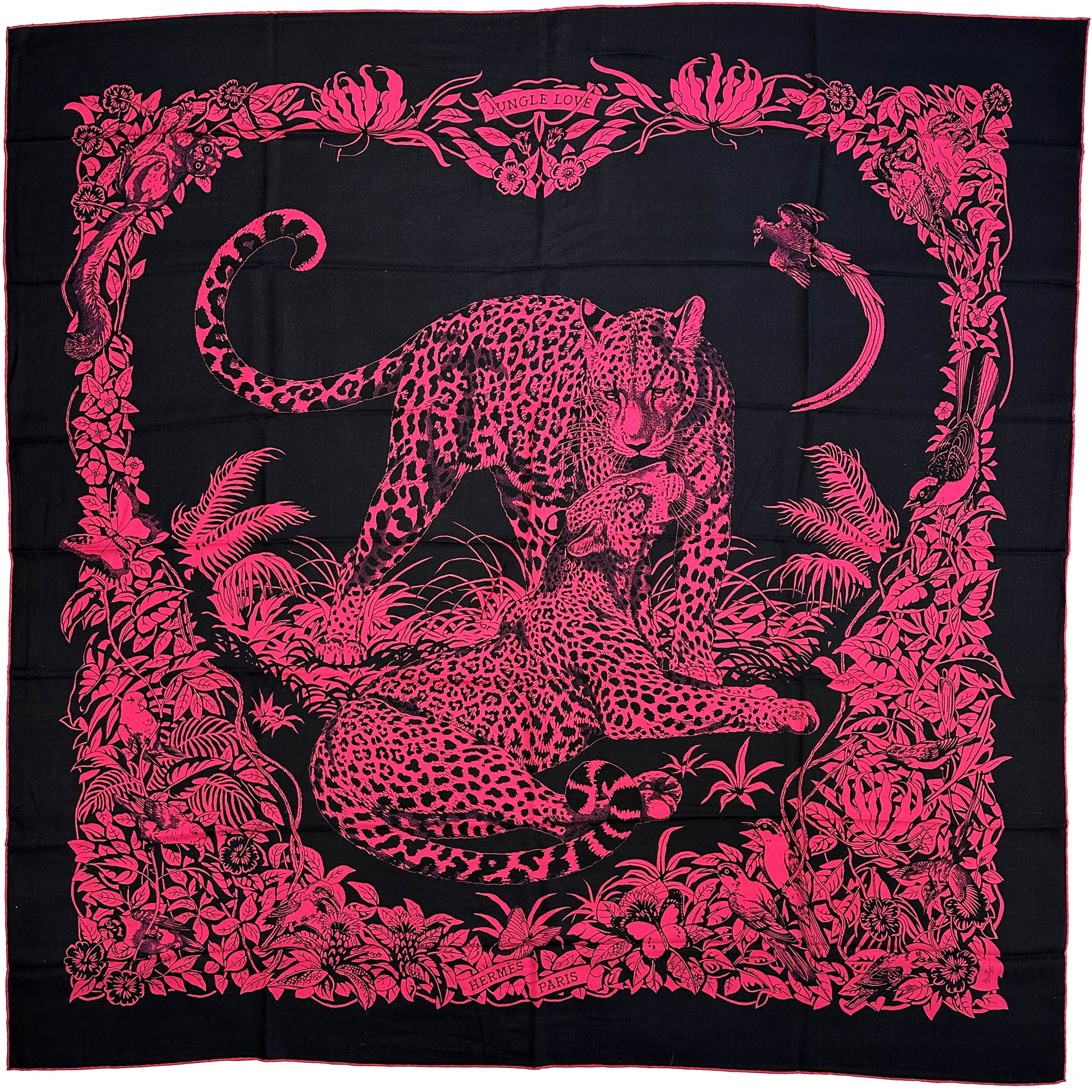 Hermès Jungle Love Cashmere Silk 140