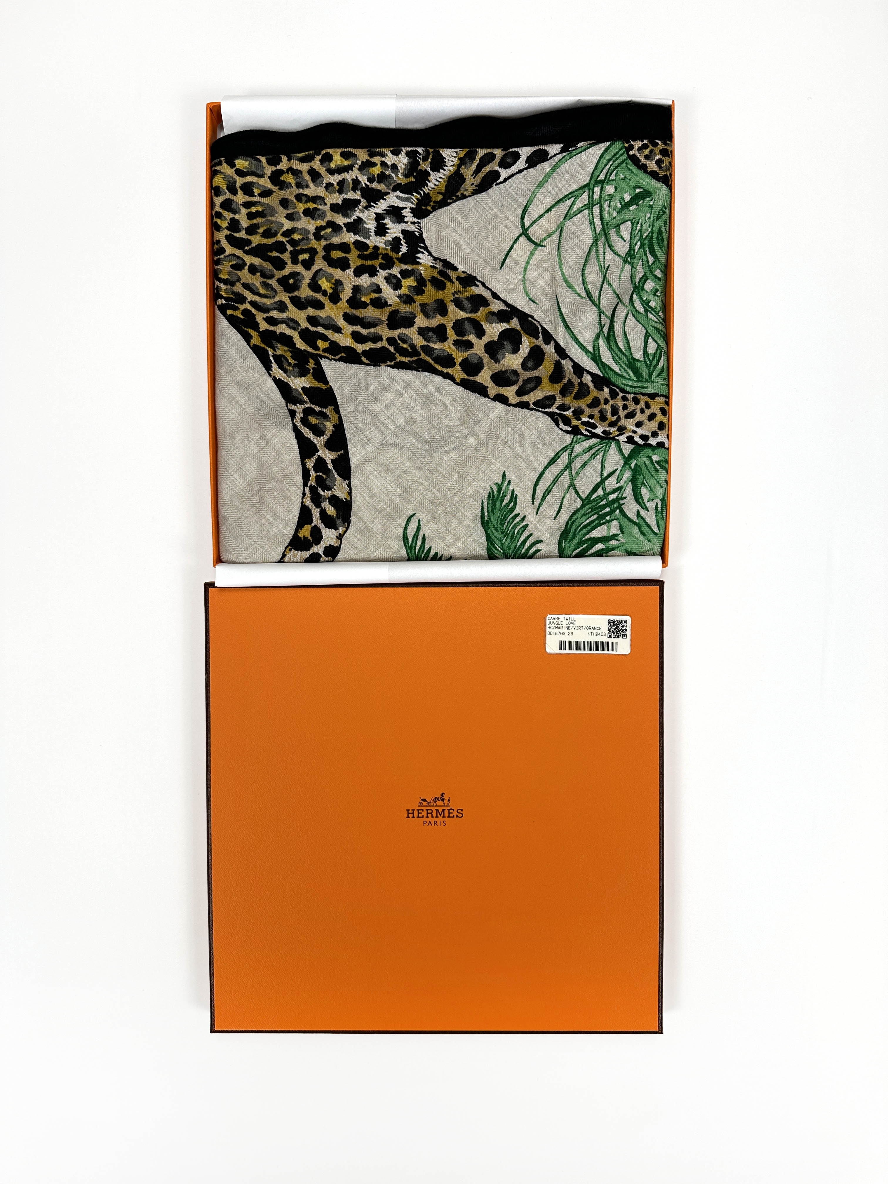 Hermès Jungle Love Cashmere Silk Giant Triangle