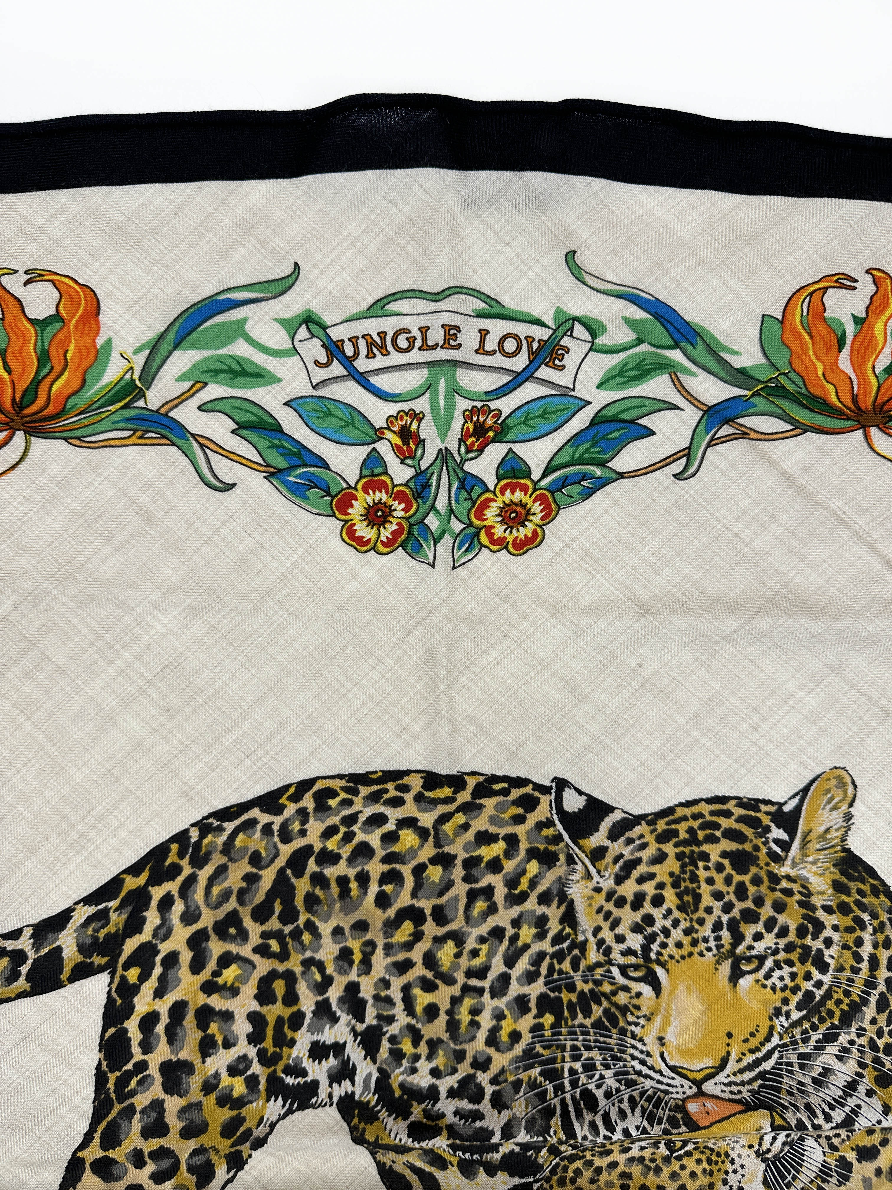 Hermès Jungle Love Cashmere Silk Giant Triangle