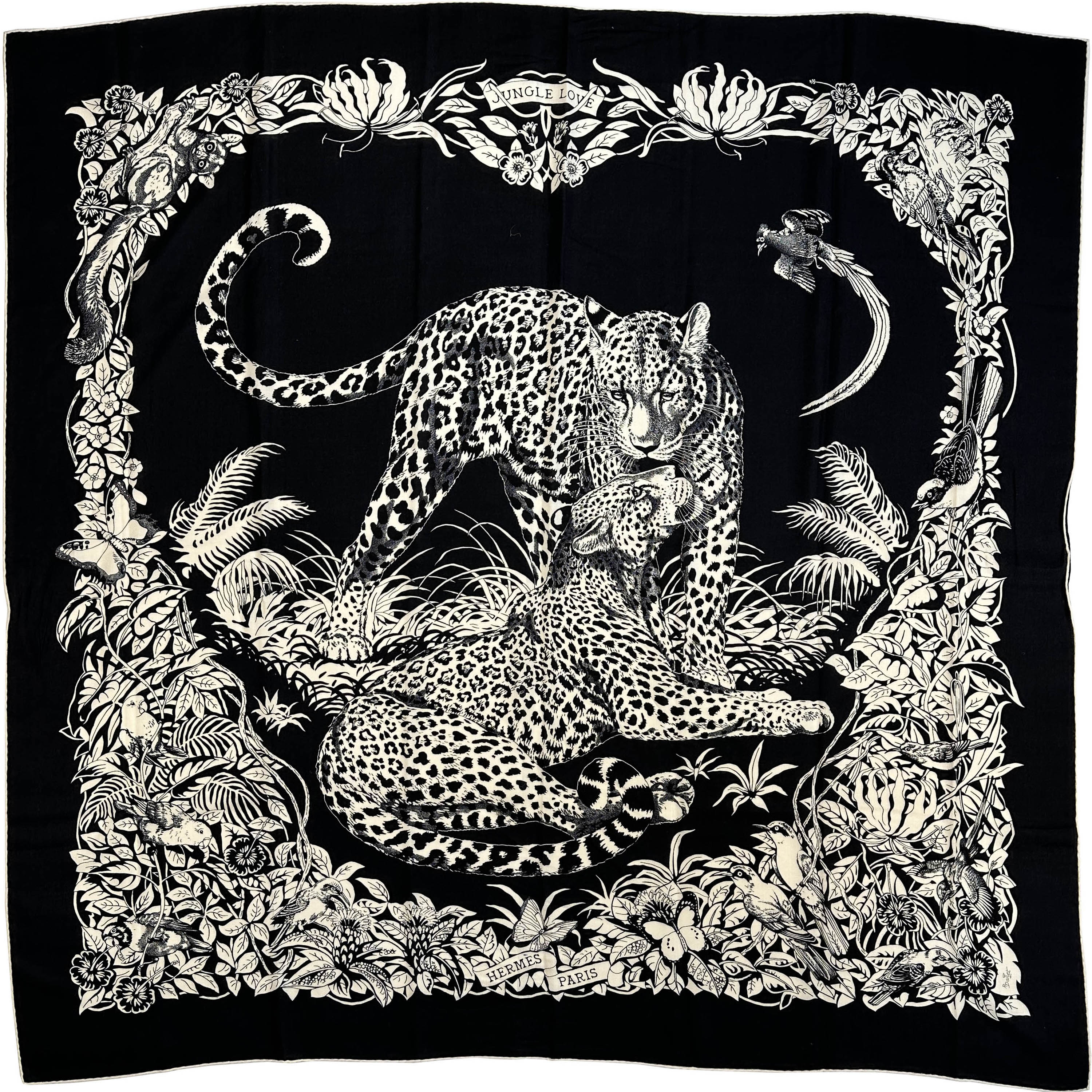 Hermès Jungle Love Cashmere Silk 140