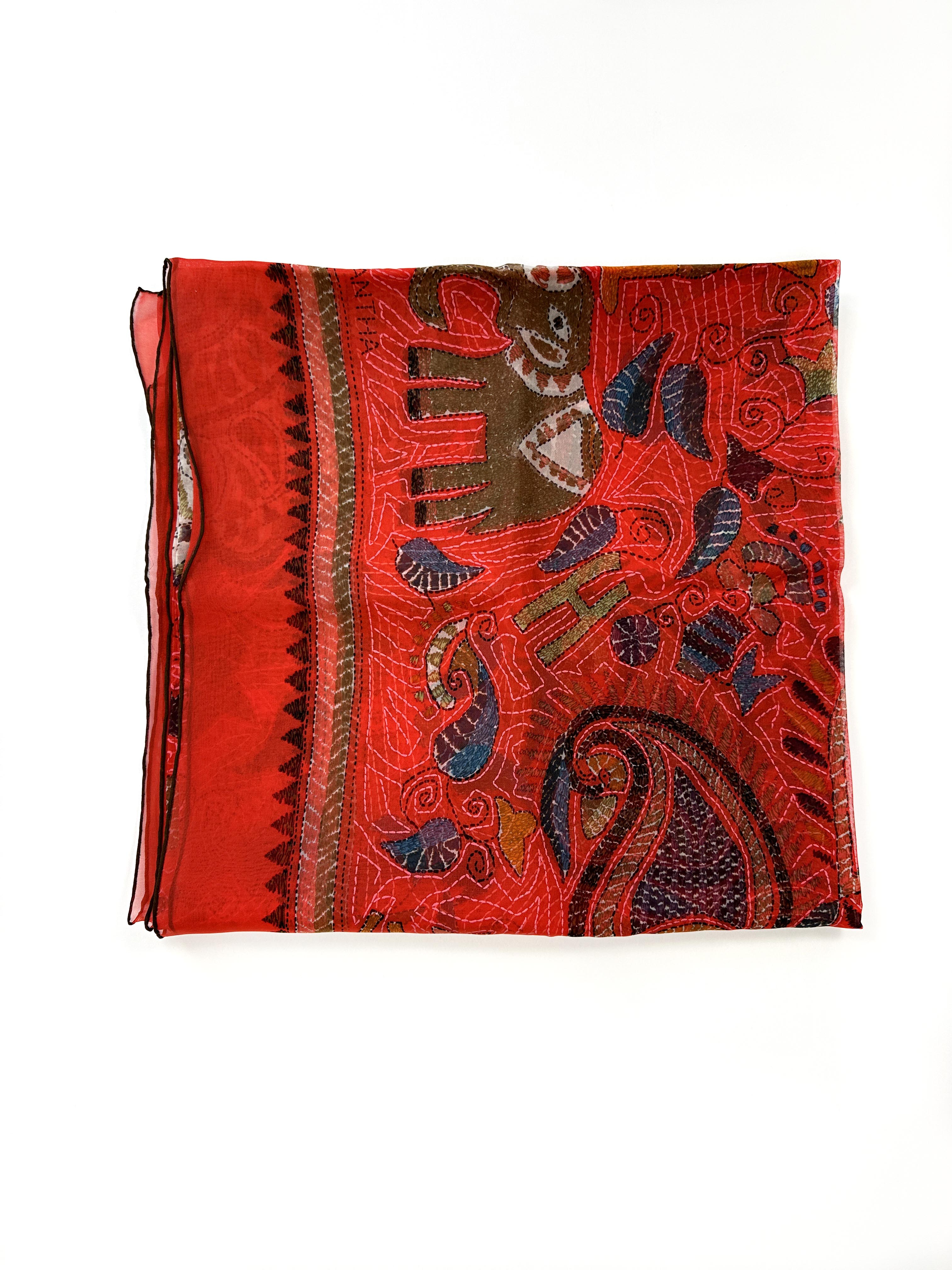 Hermès Carré Kantha Mousseline 140