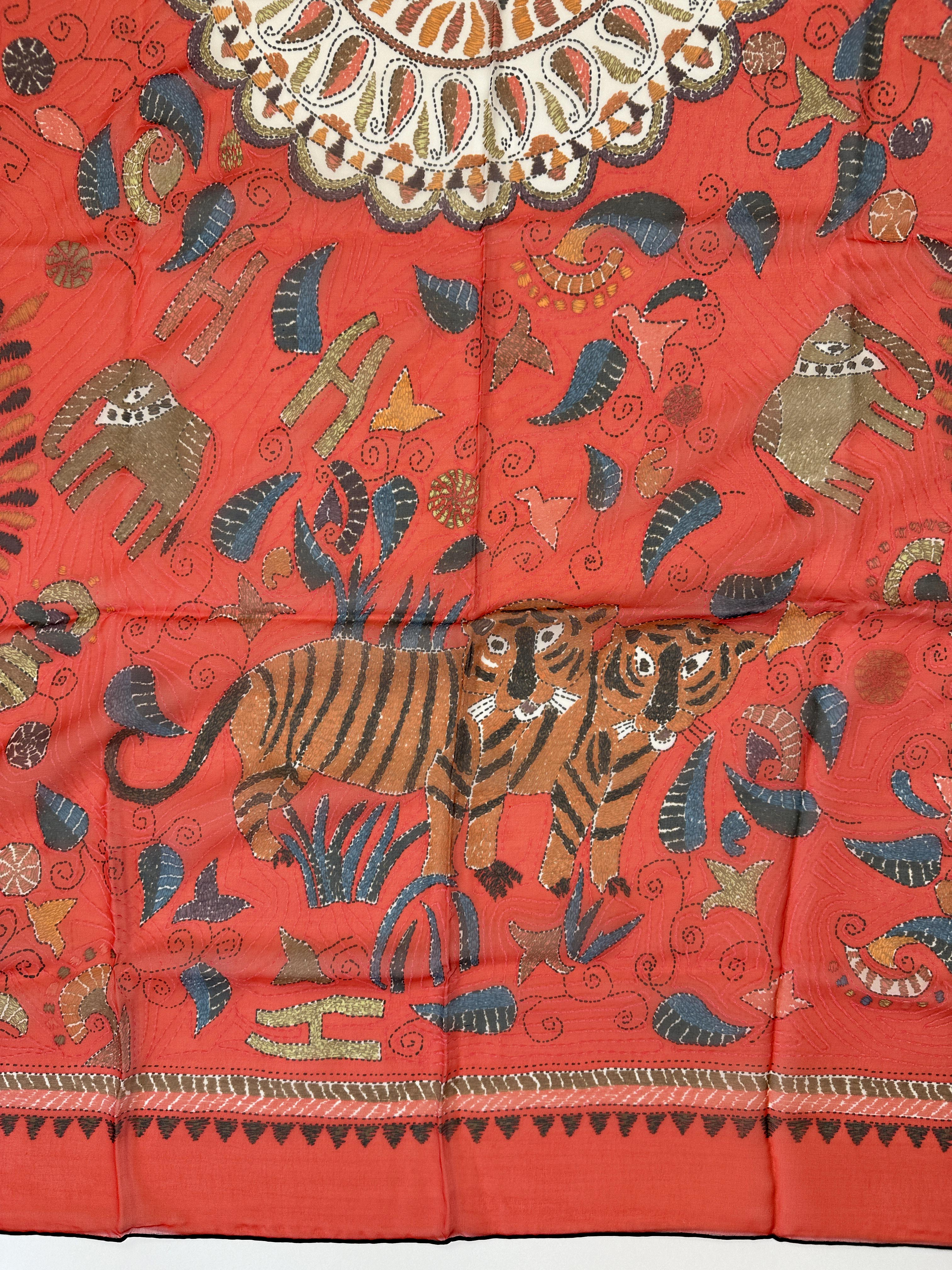 Hermès Carré Kantha Mousseline 140