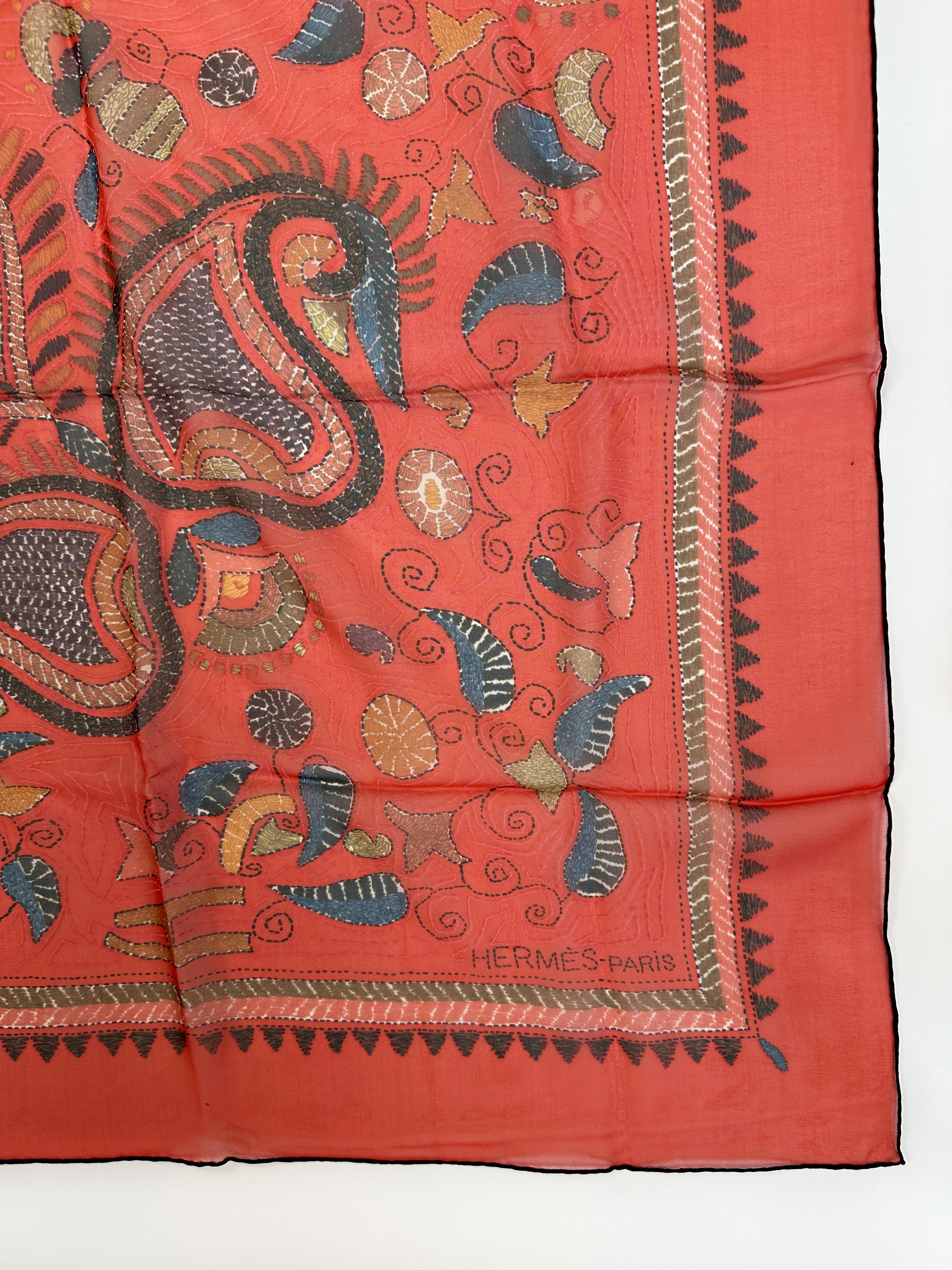 Hermès Carré Kantha Mousseline 140