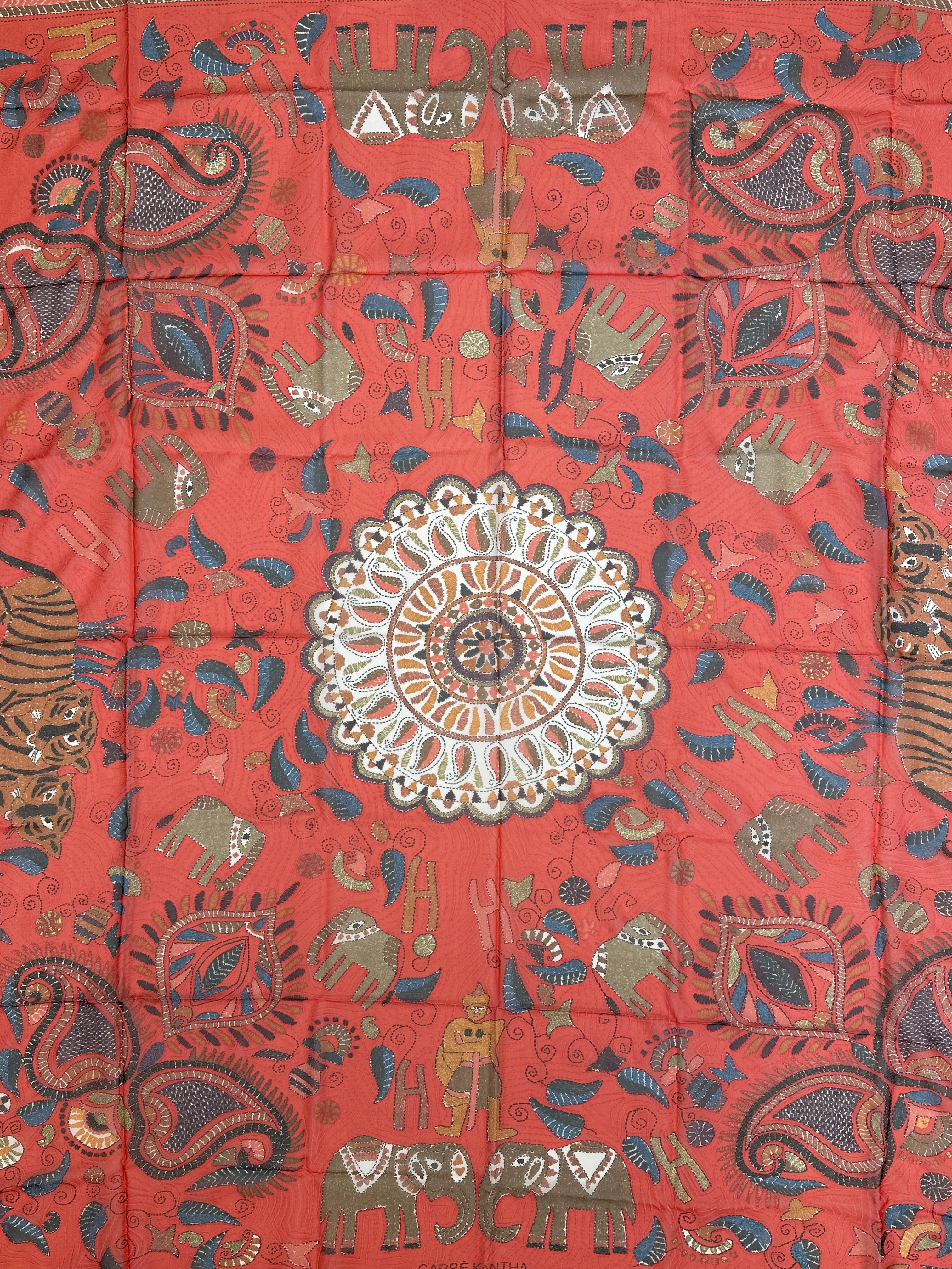 Hermès Carré Kantha Mousseline 140