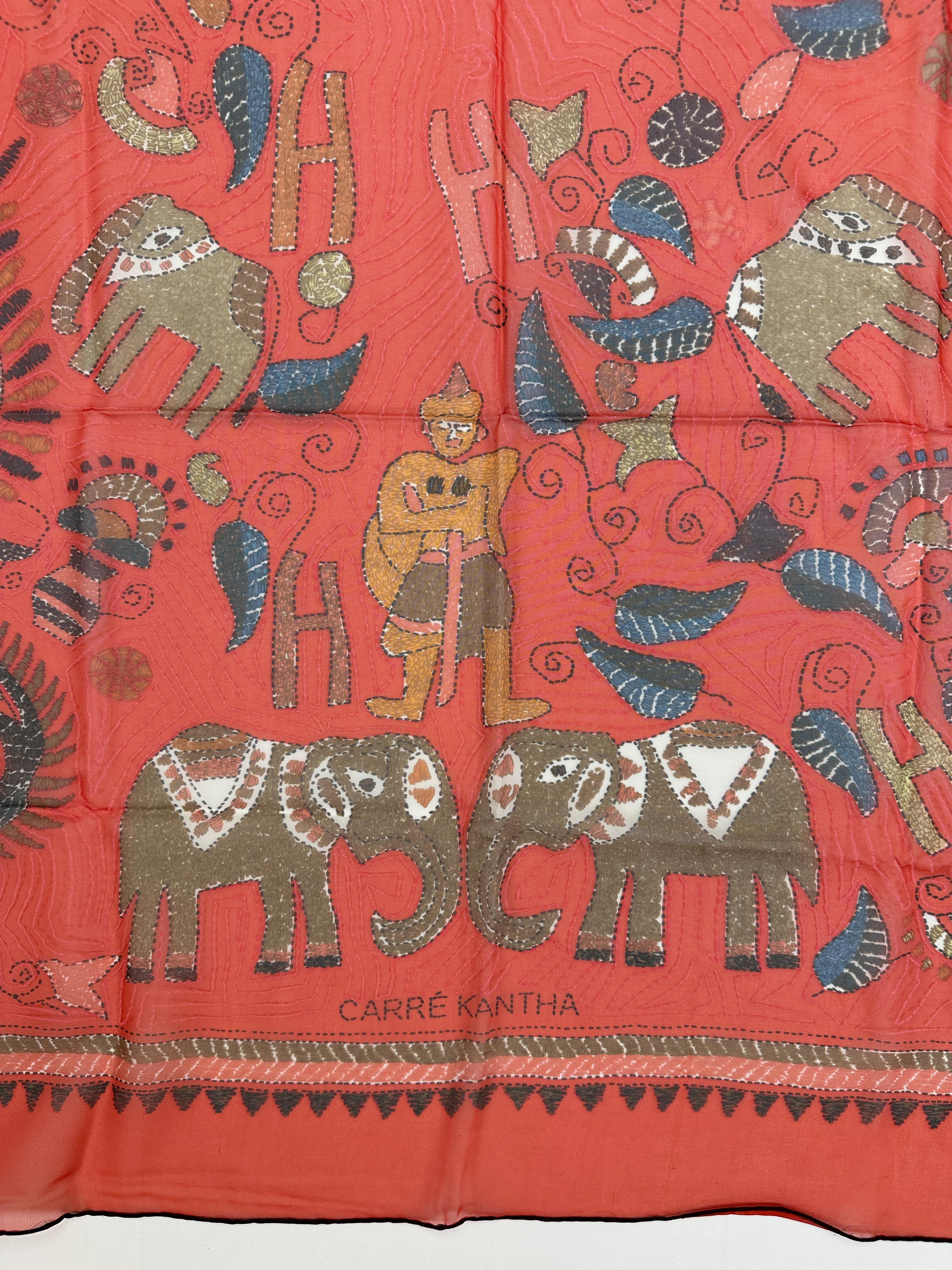 Hermès Carré Kantha Mousseline 140