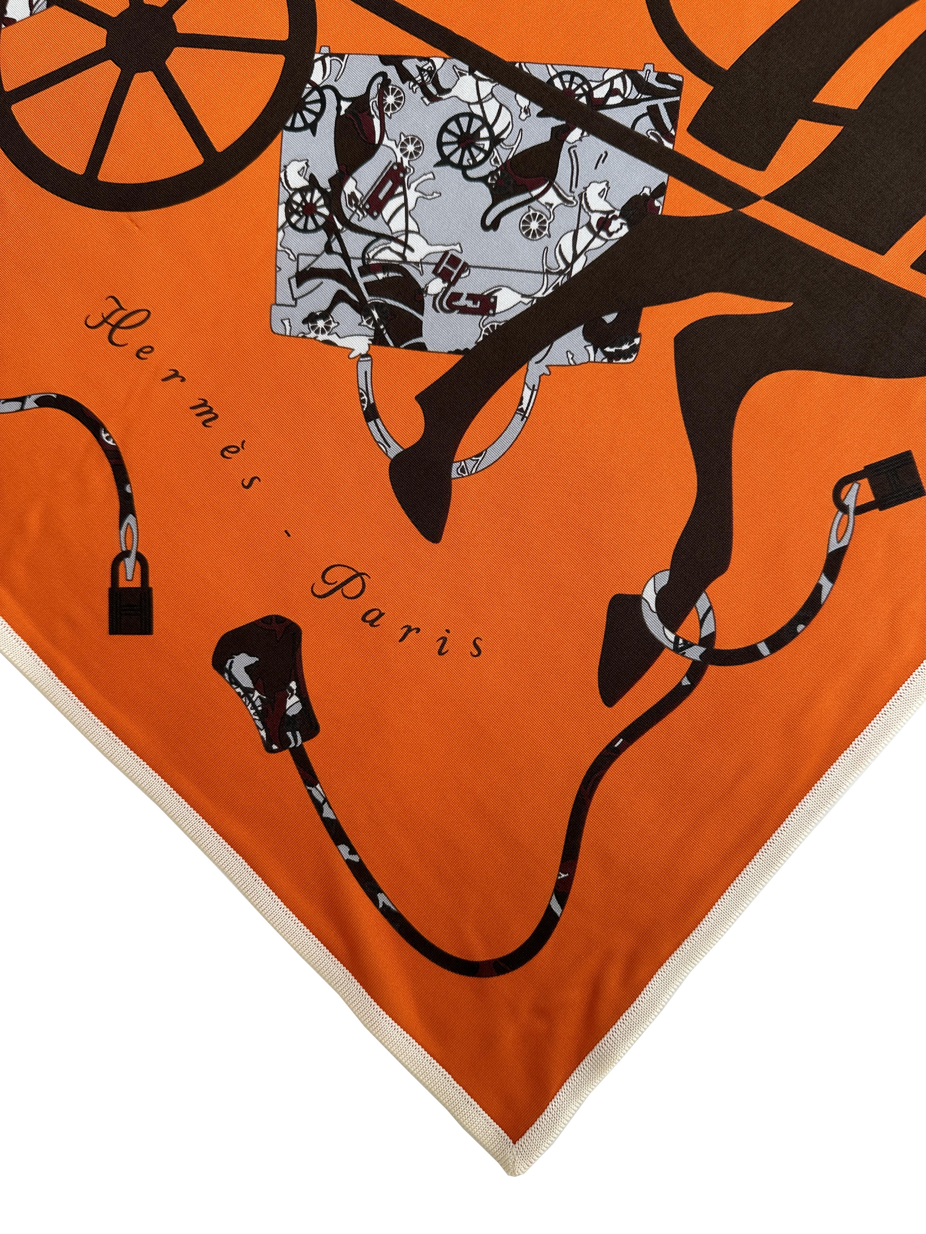 Hermès Kelly en Caleche Silk Jersey 90