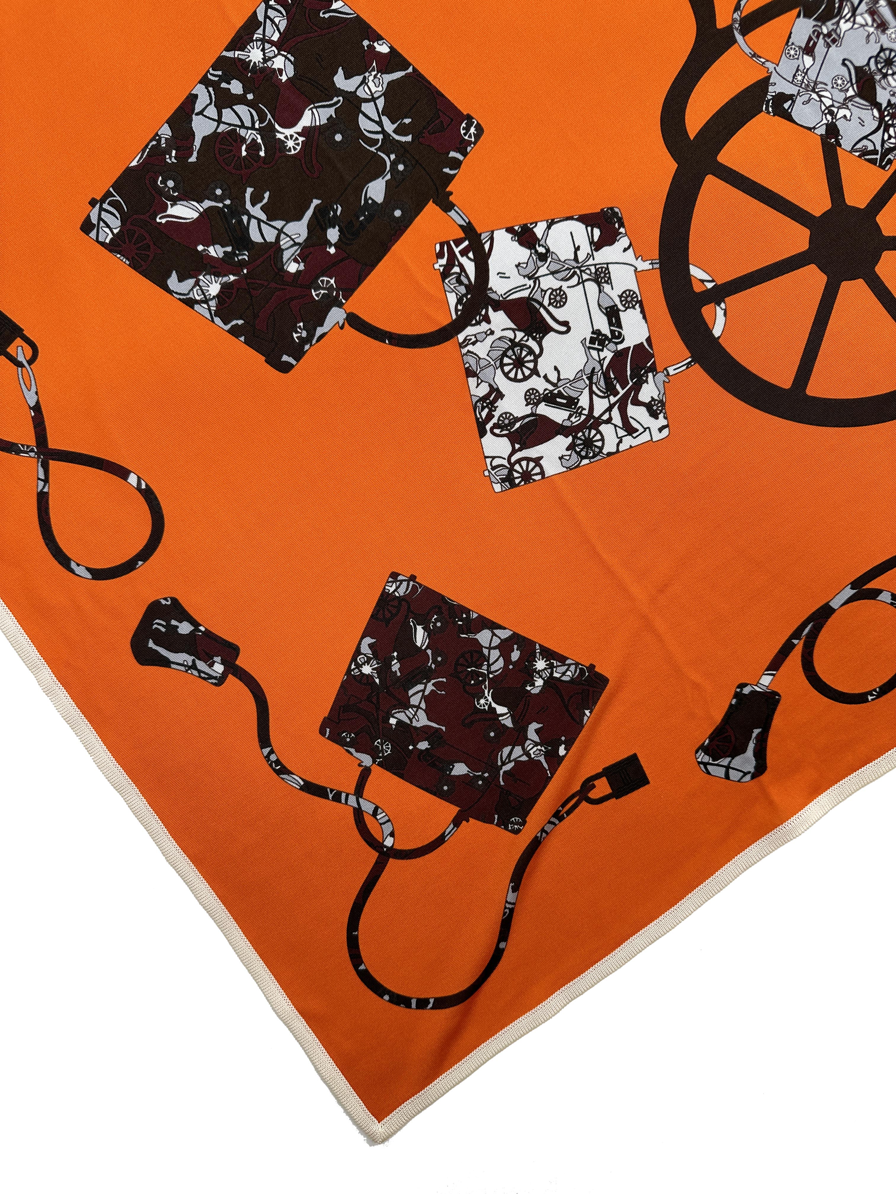 Hermès Kelly en Caleche Silk Jersey 90