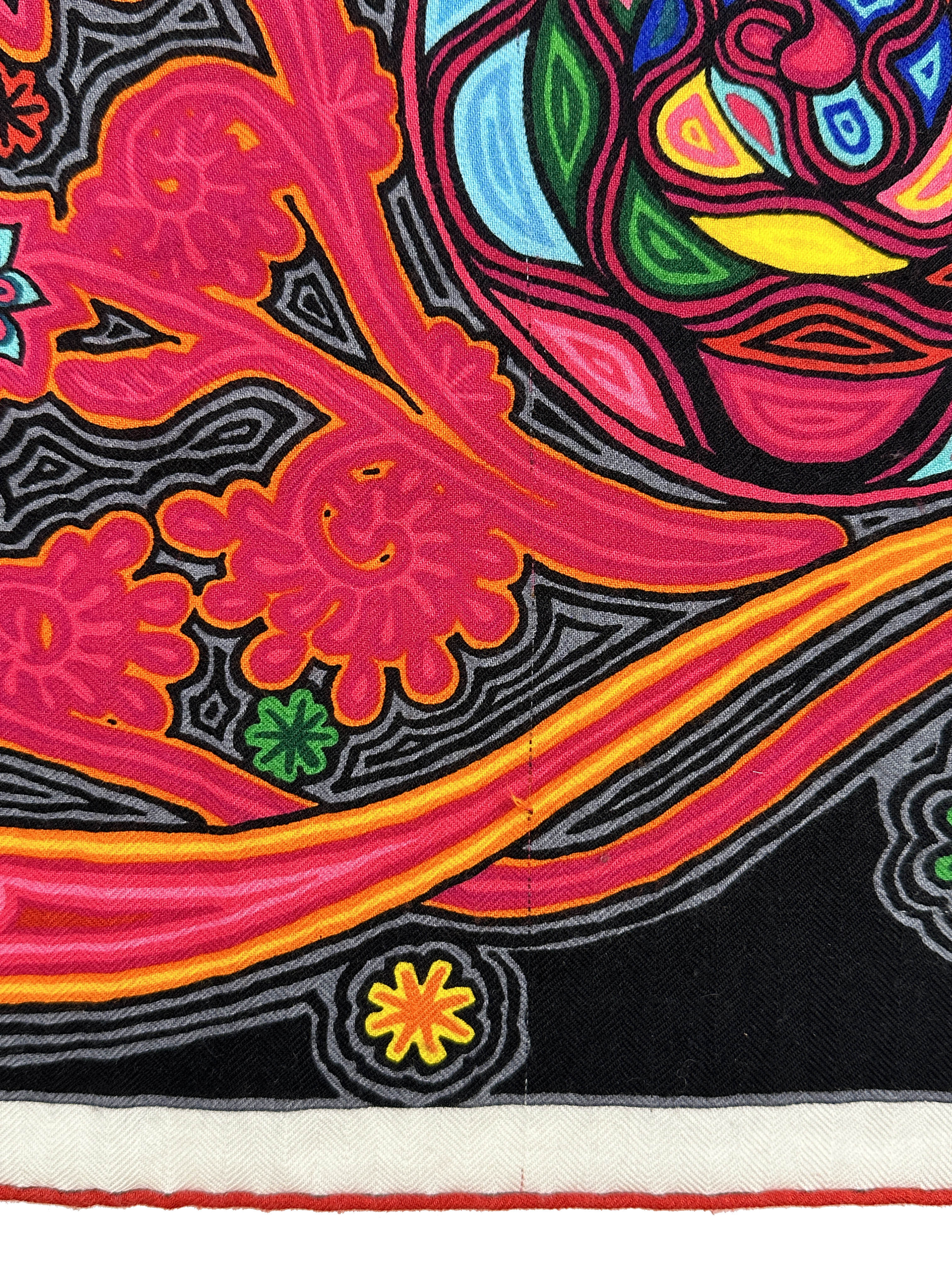 Hermès L'Arbre du Vent Cashmere Silk 140