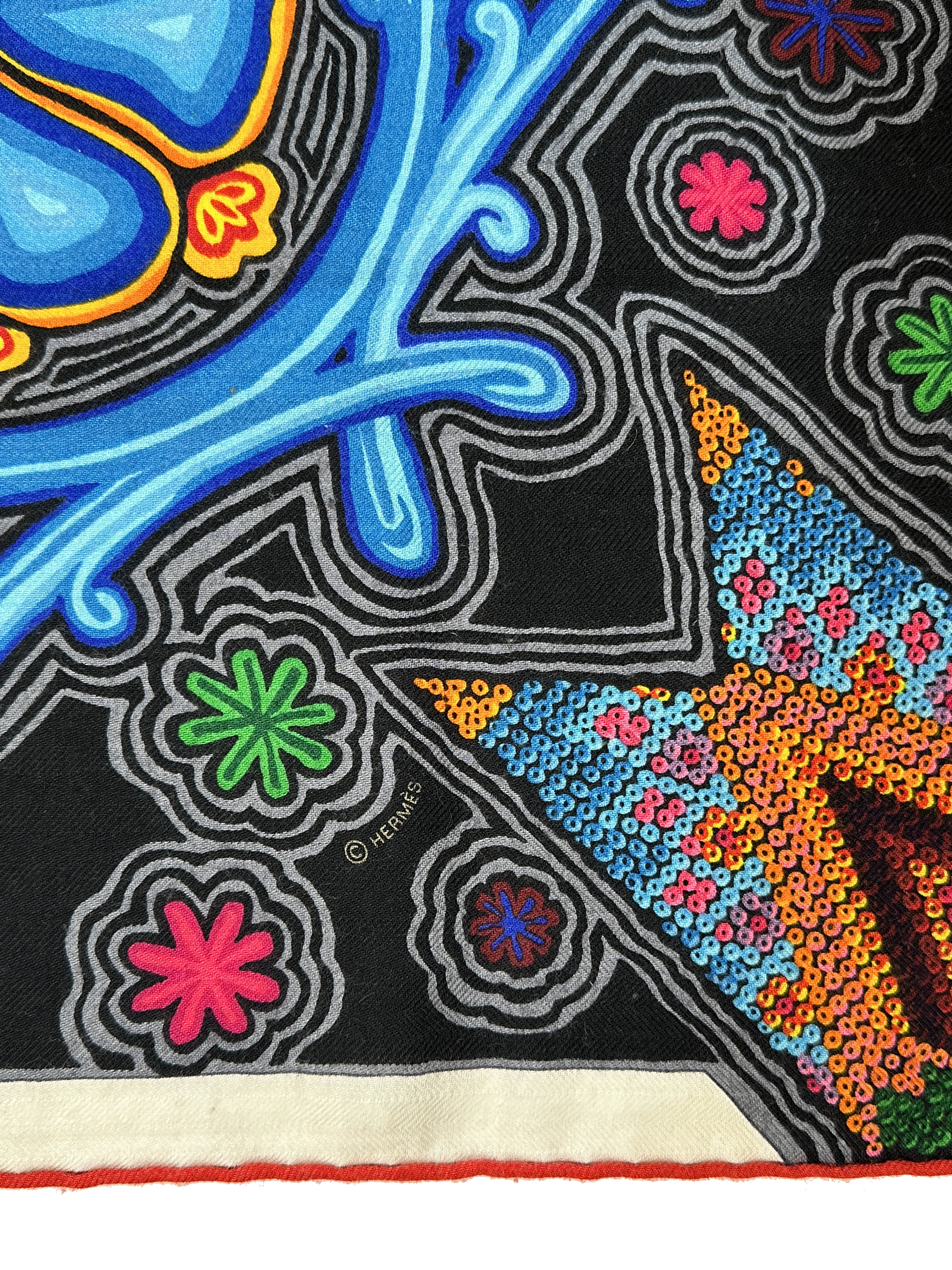 Hermès L'Arbre du Vent Cashmere Silk 140