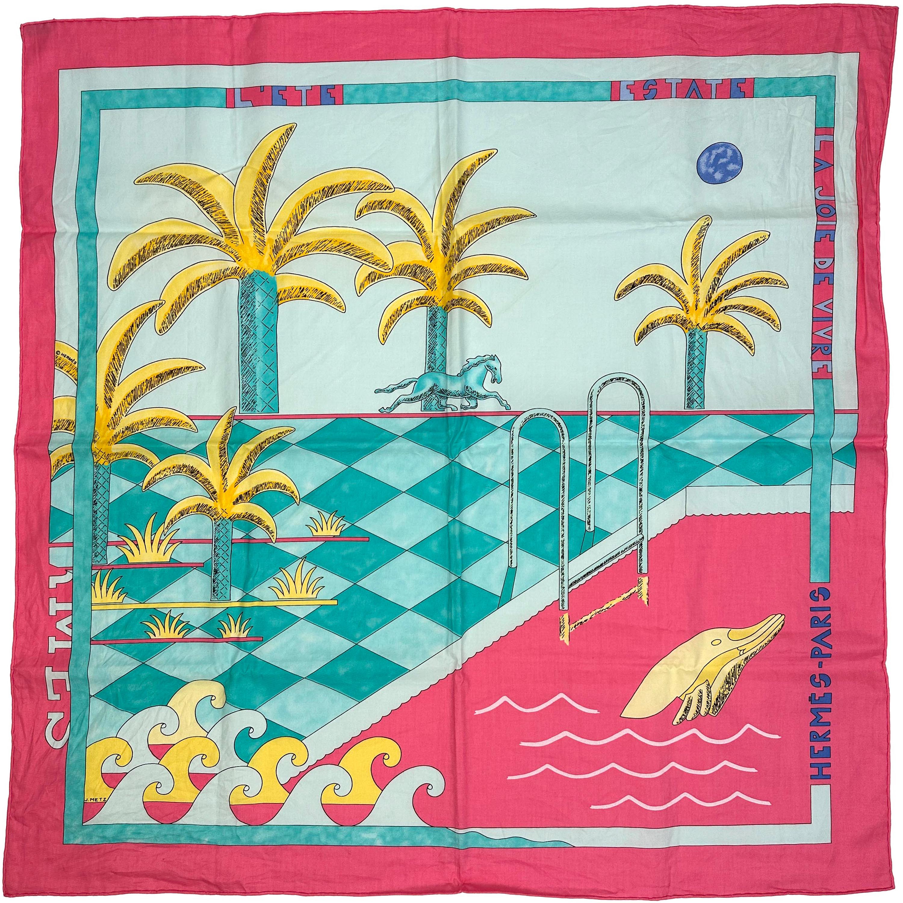 Hermès La Joie de Vivre Cotton 70