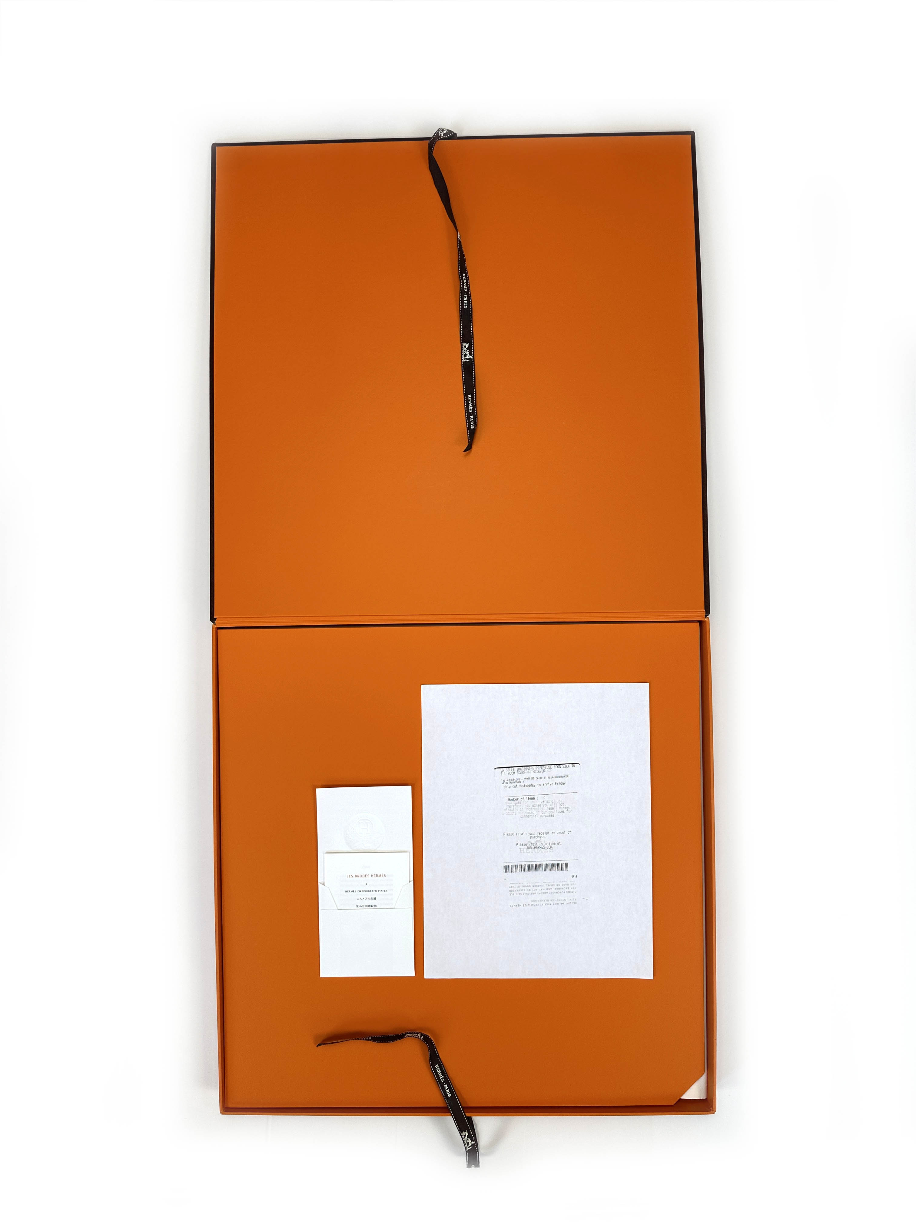 Hermès La Selle Imaginaire Exceptional Beaded 90