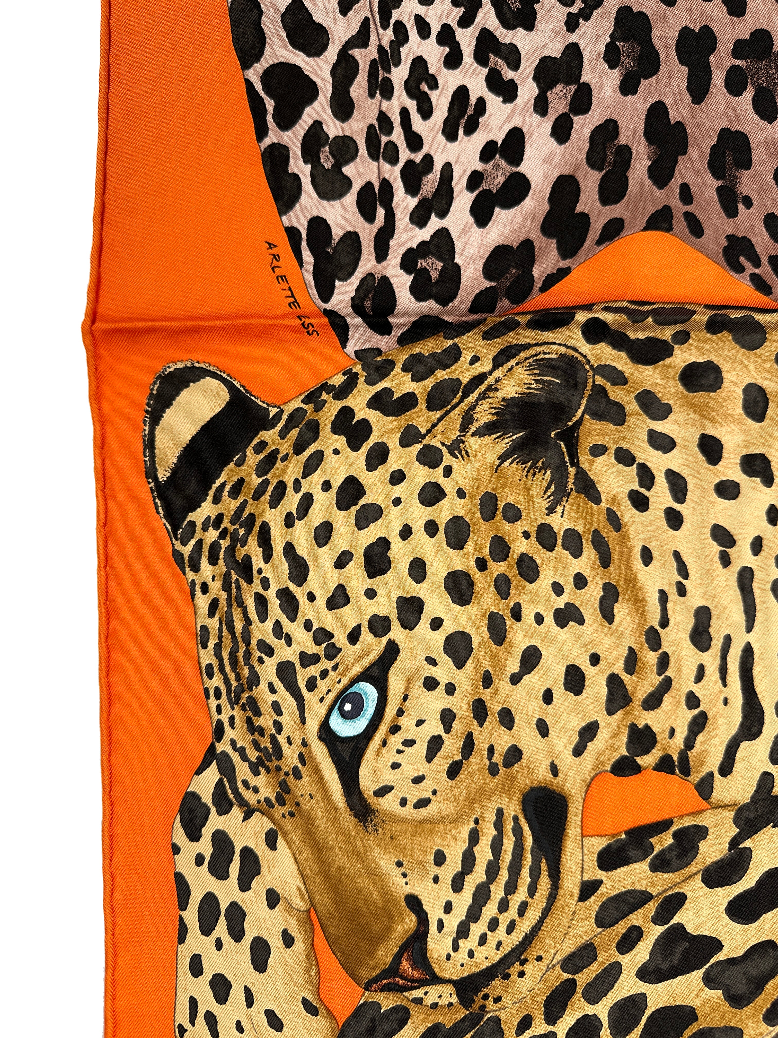 Hermès Lazy Leopardesses 90
