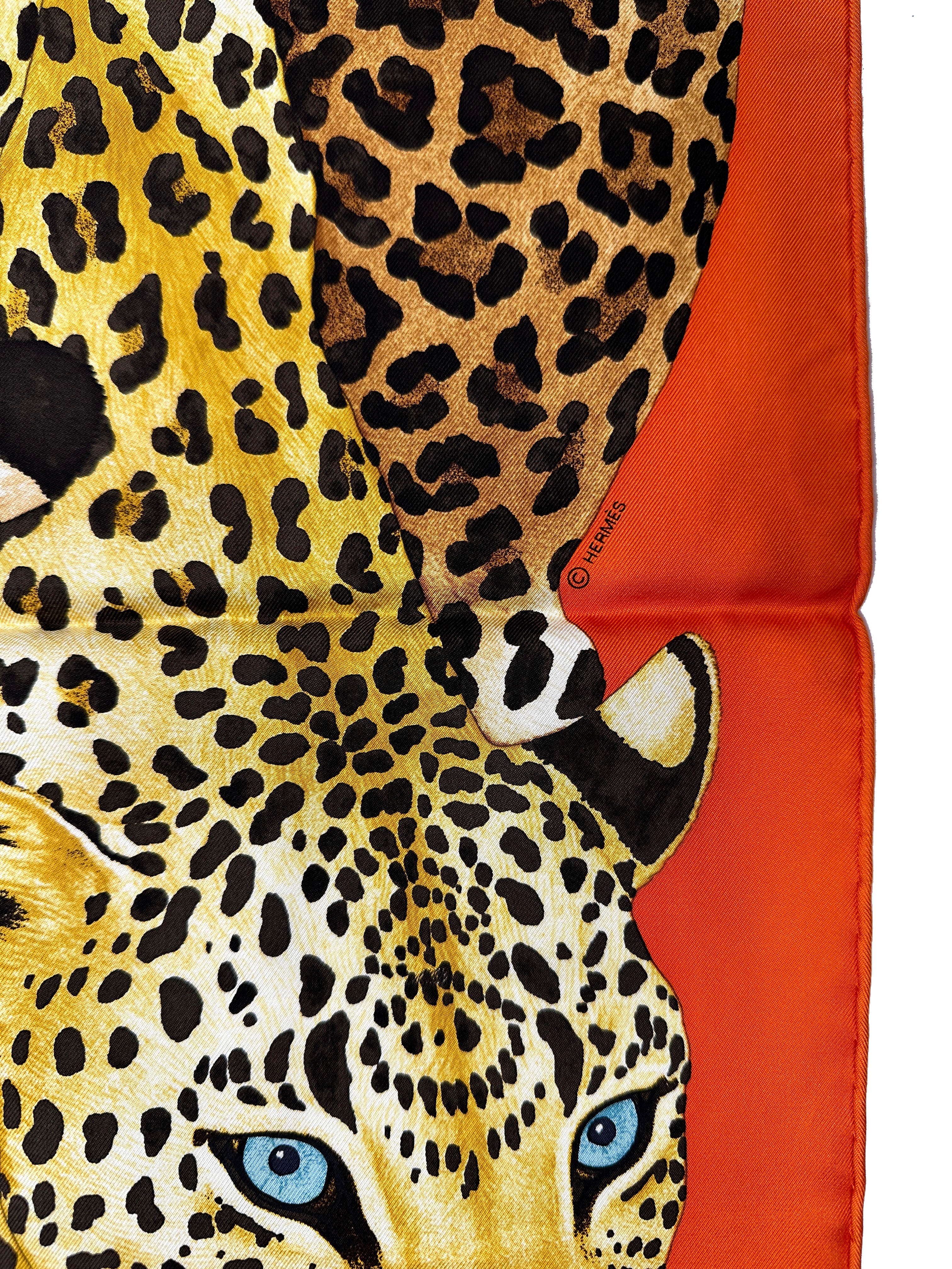 Hermès Lazy Leopardesses 90