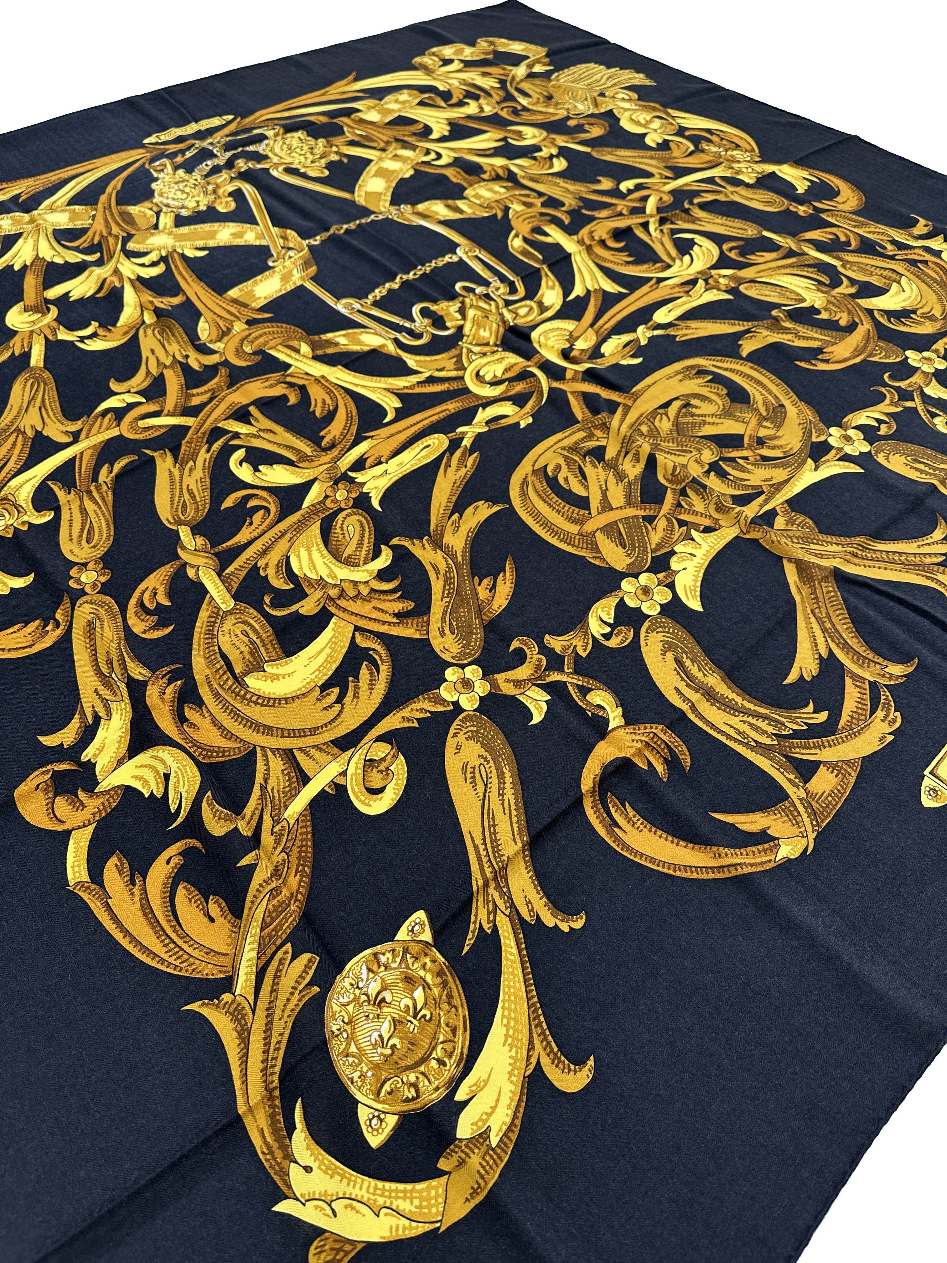 Hermès Le Mors à la Connétable Cashmere Silk 140
