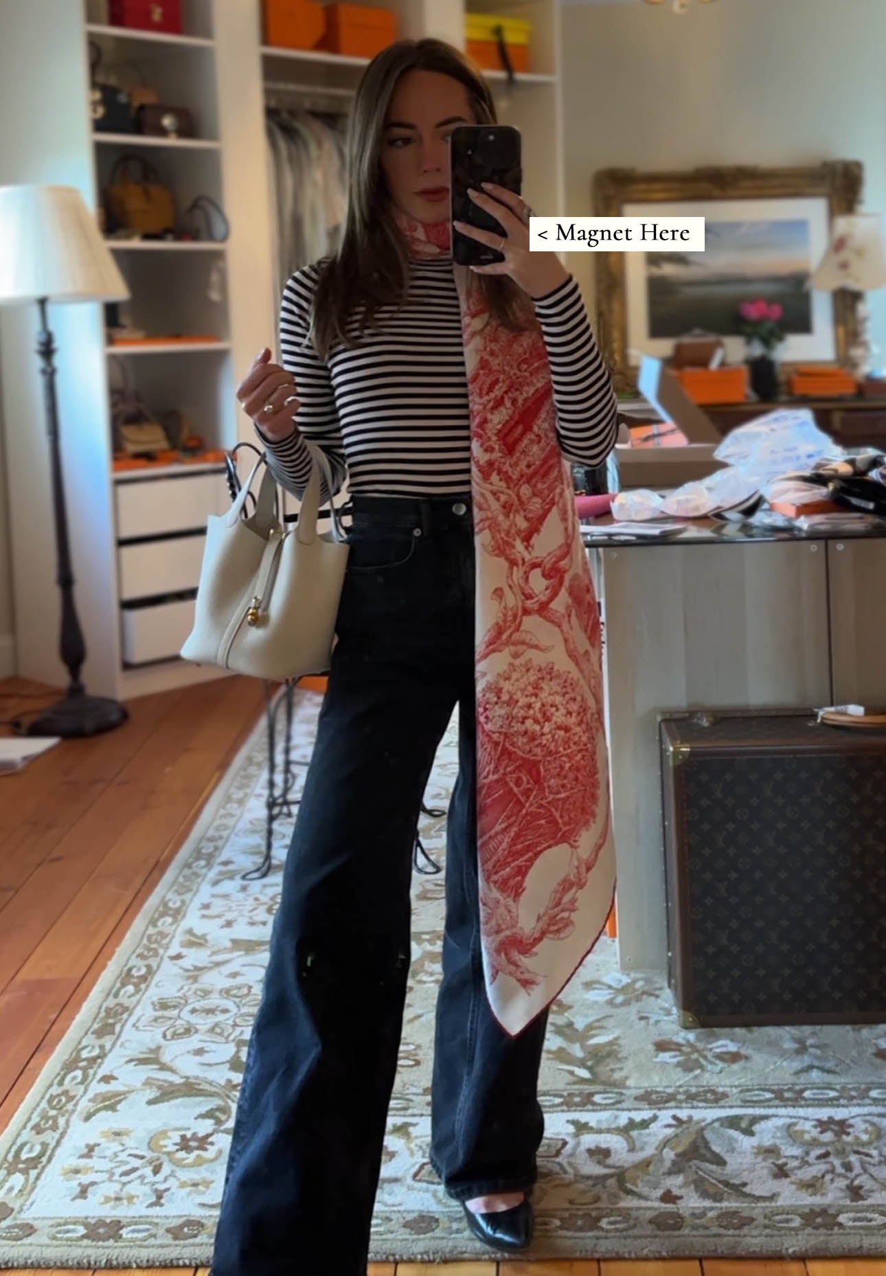 The Abigail 6 Piece Color Scarf Magnet Set