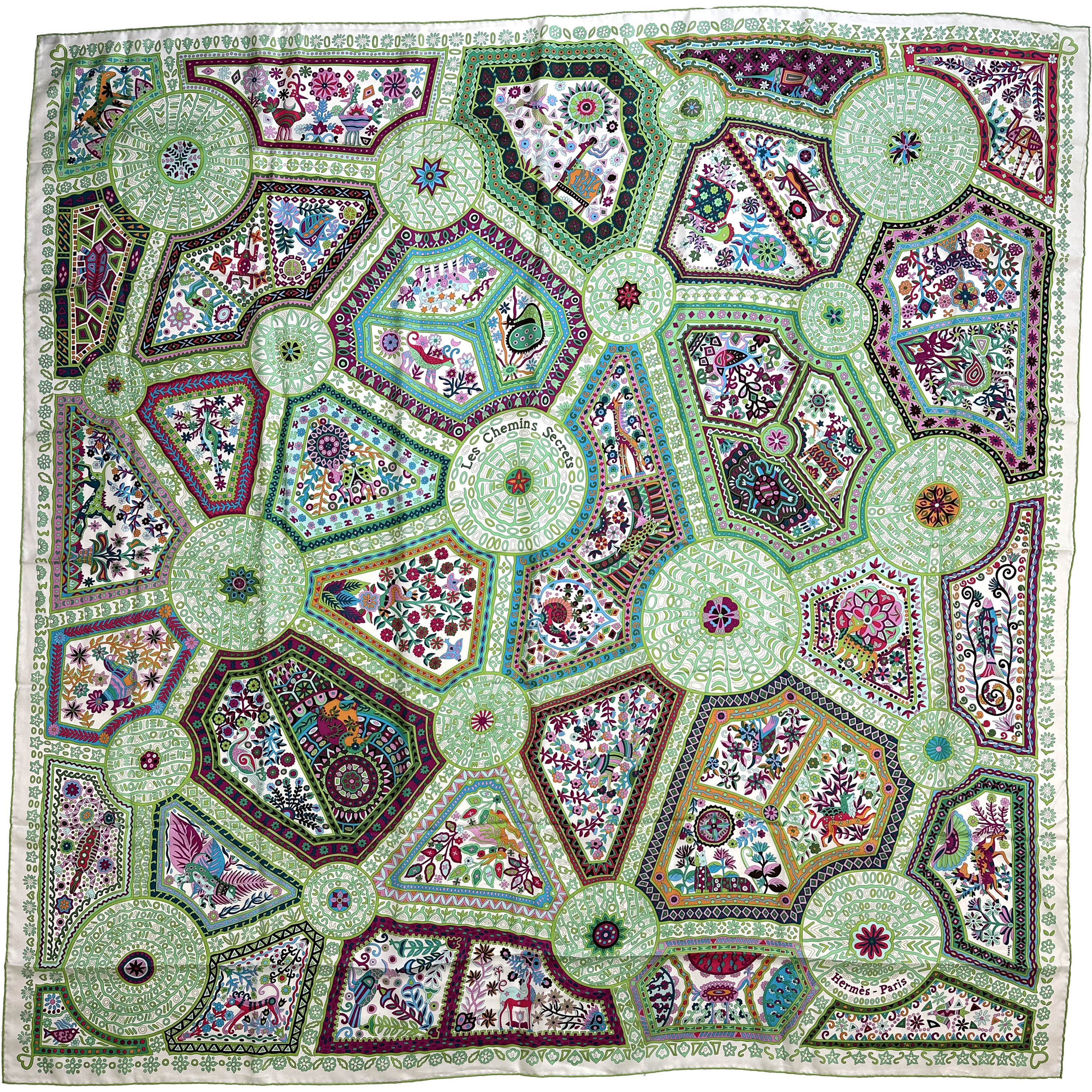 Hermès Les Chemins Secrets Silk 140