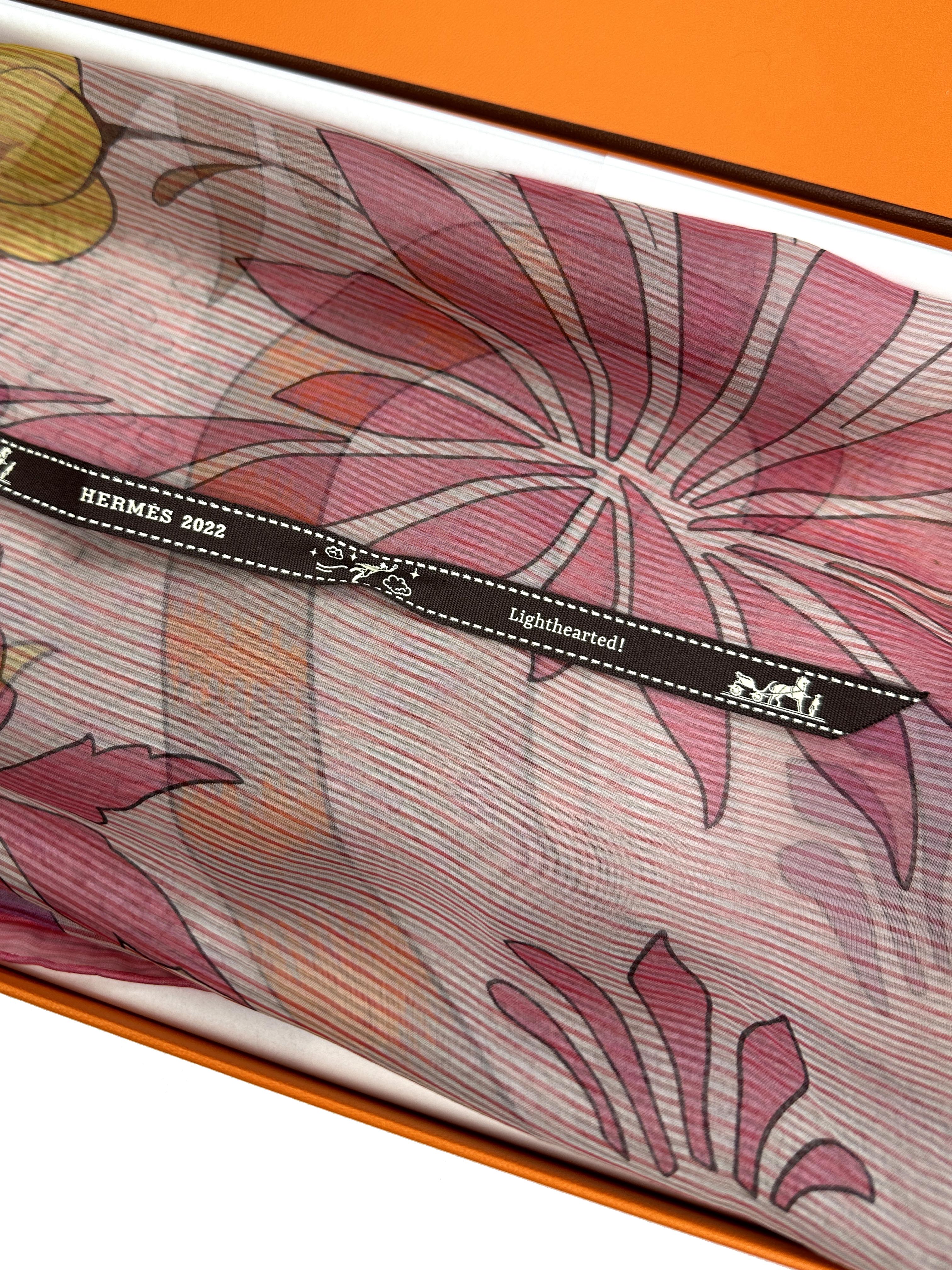 Hermès Les Leopards Mousseline 140