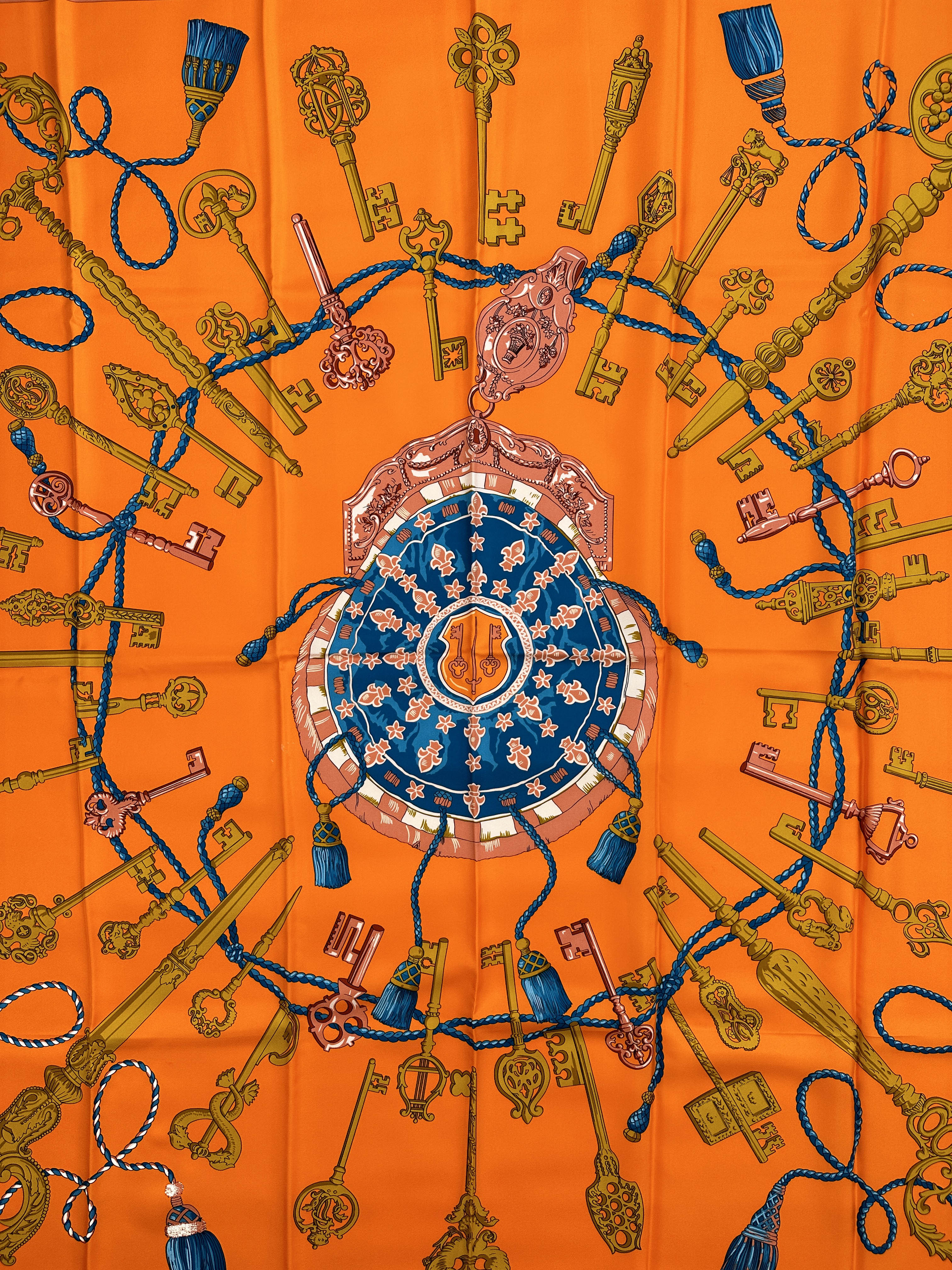 Hermès Les Cles Silk 140